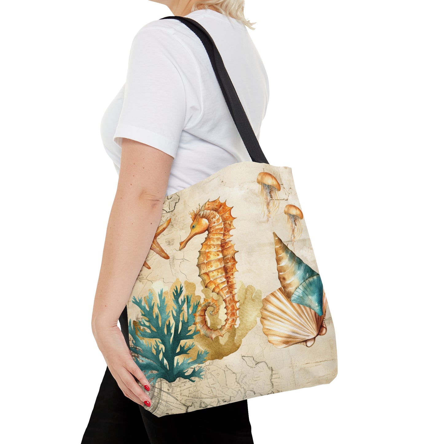 Tote Bag, Nautical bag, Beach Tote Bag