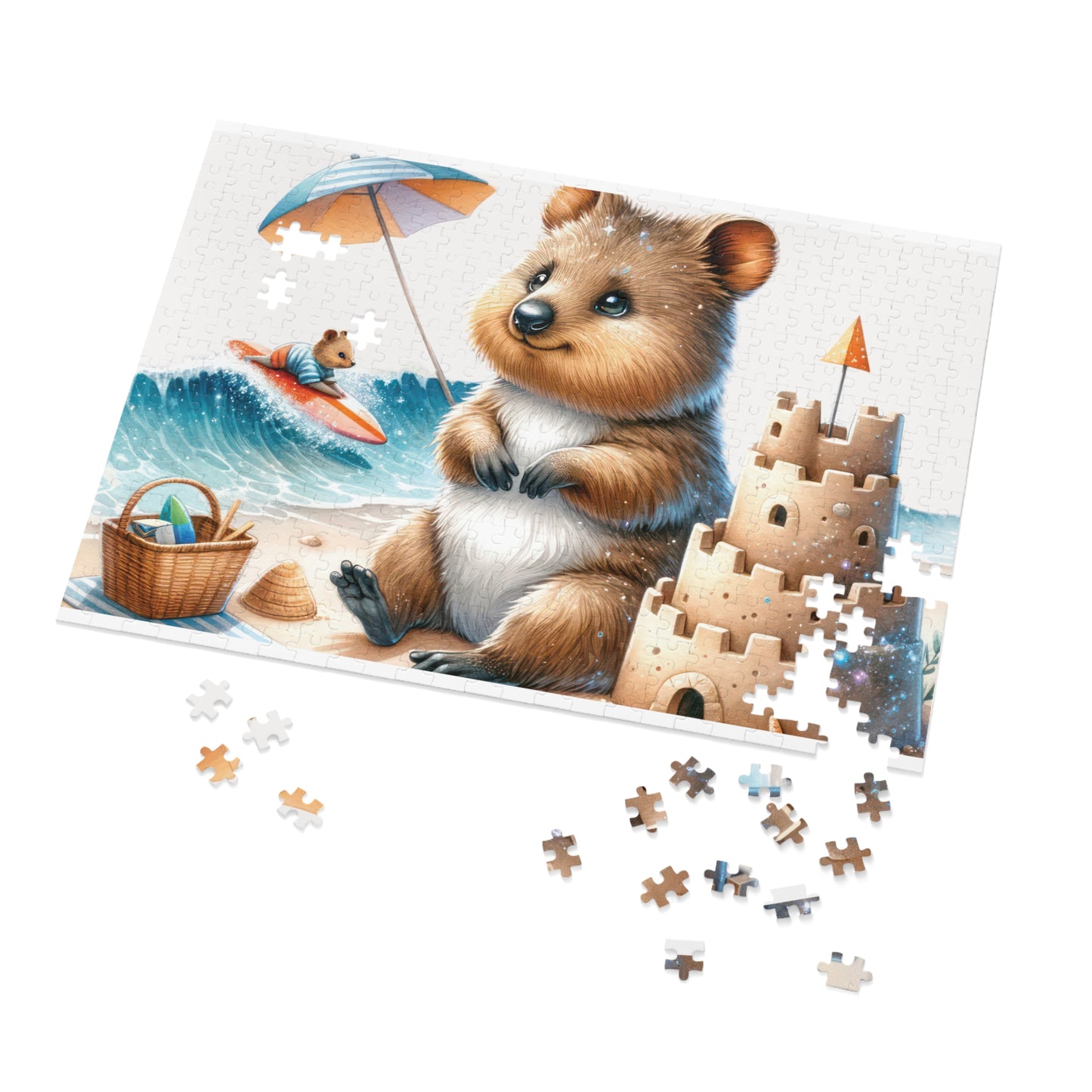 Jigsaw Puzzle in Tin, Australian Animals, Quokka, Personalised/Non-Personalised, awd-1325 (30, 110, 252, 500,1000-Piece)