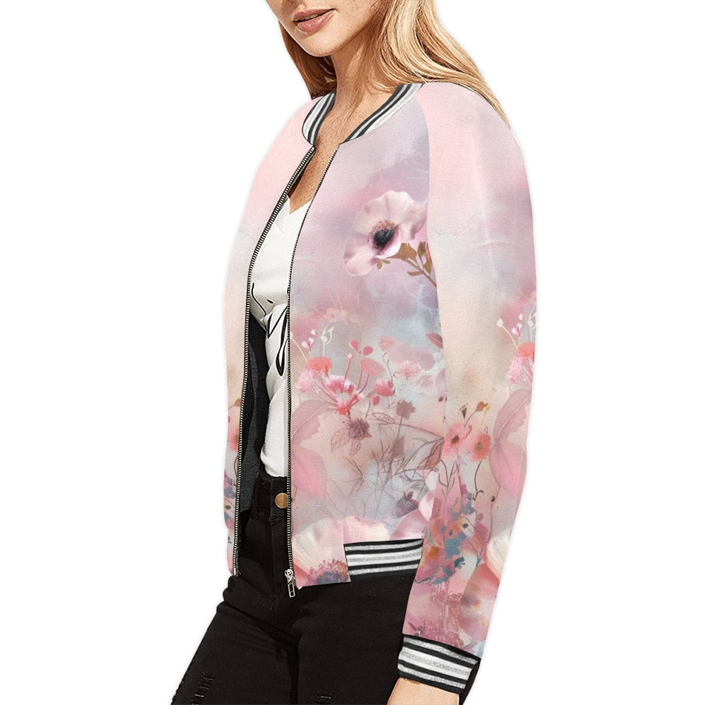 Wildflowers Bomber Jacket for Women