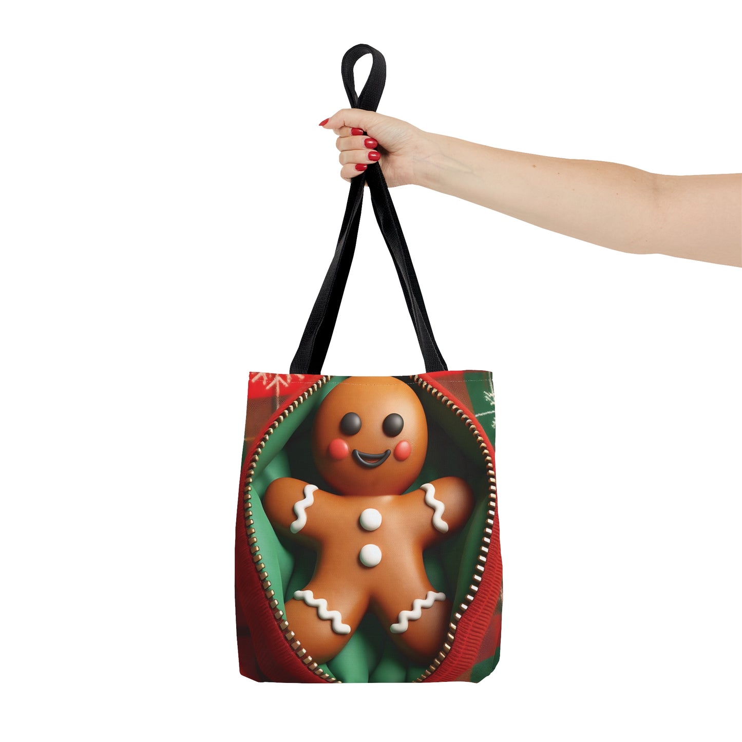 Tote Bag, Christmas, Gingerbread Man