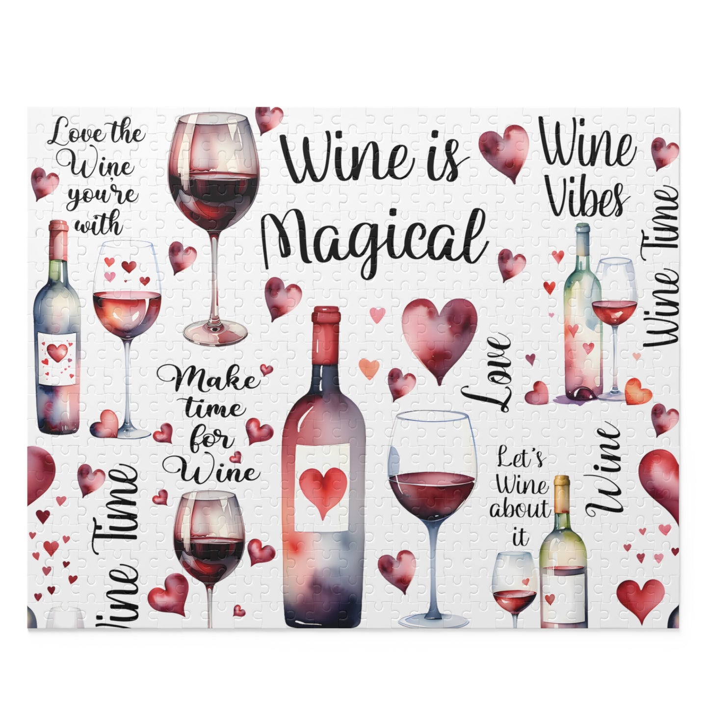 Personalised/Non-Personalised Puzzle, Wine Is Magical (120, 252, 500-Piece)