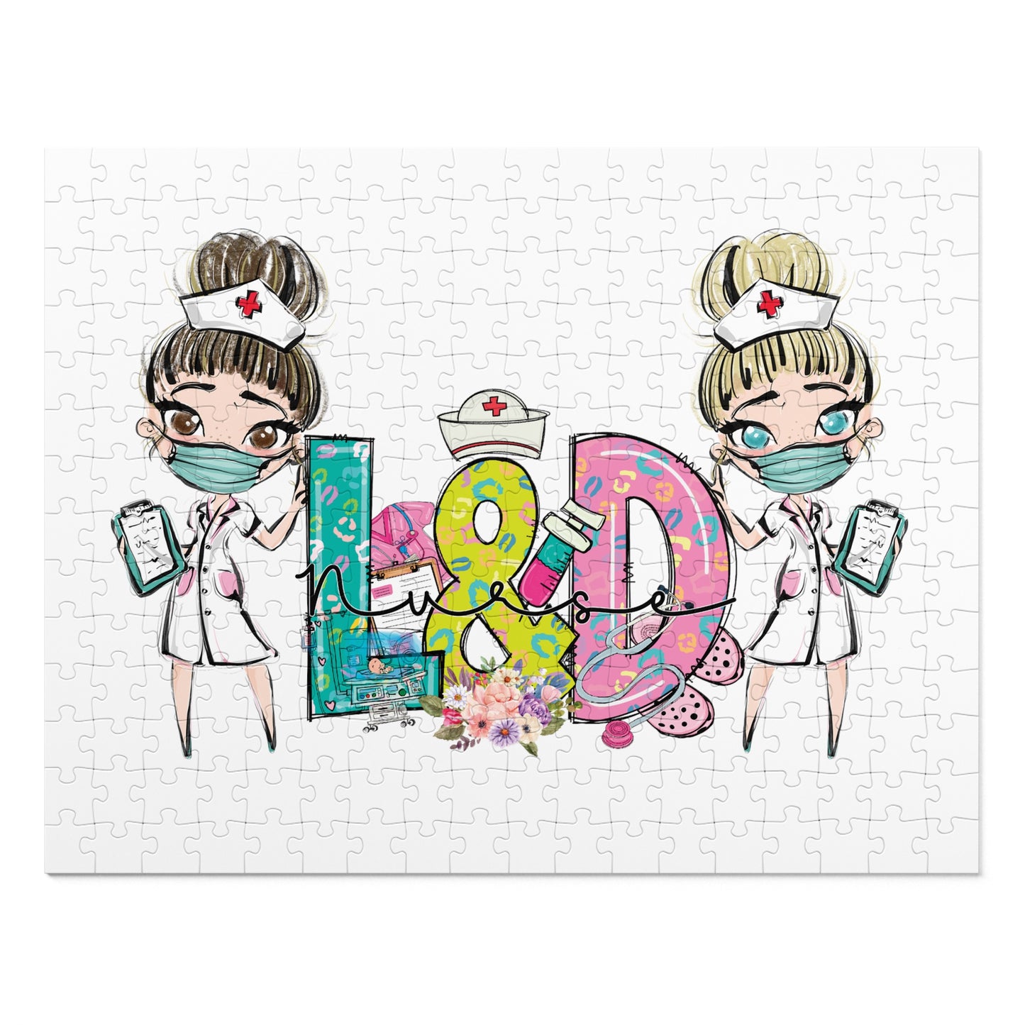 Jigsaw Puzzle, L&D Nurse, Personalised/Non-Personalised (30, 110, 252, 500,1000-Piece)