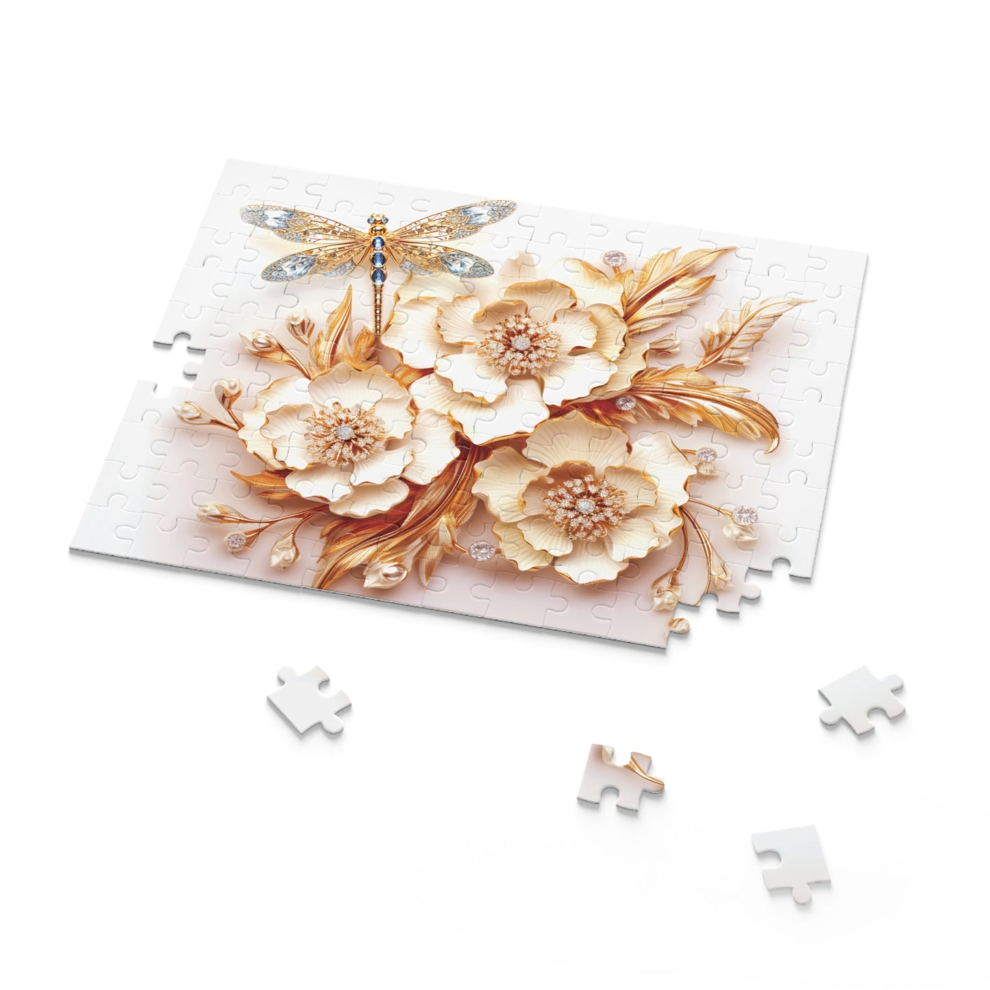 Personalised/Non-Personalised Puzzle, Floral (120, 252, 500-Piece)