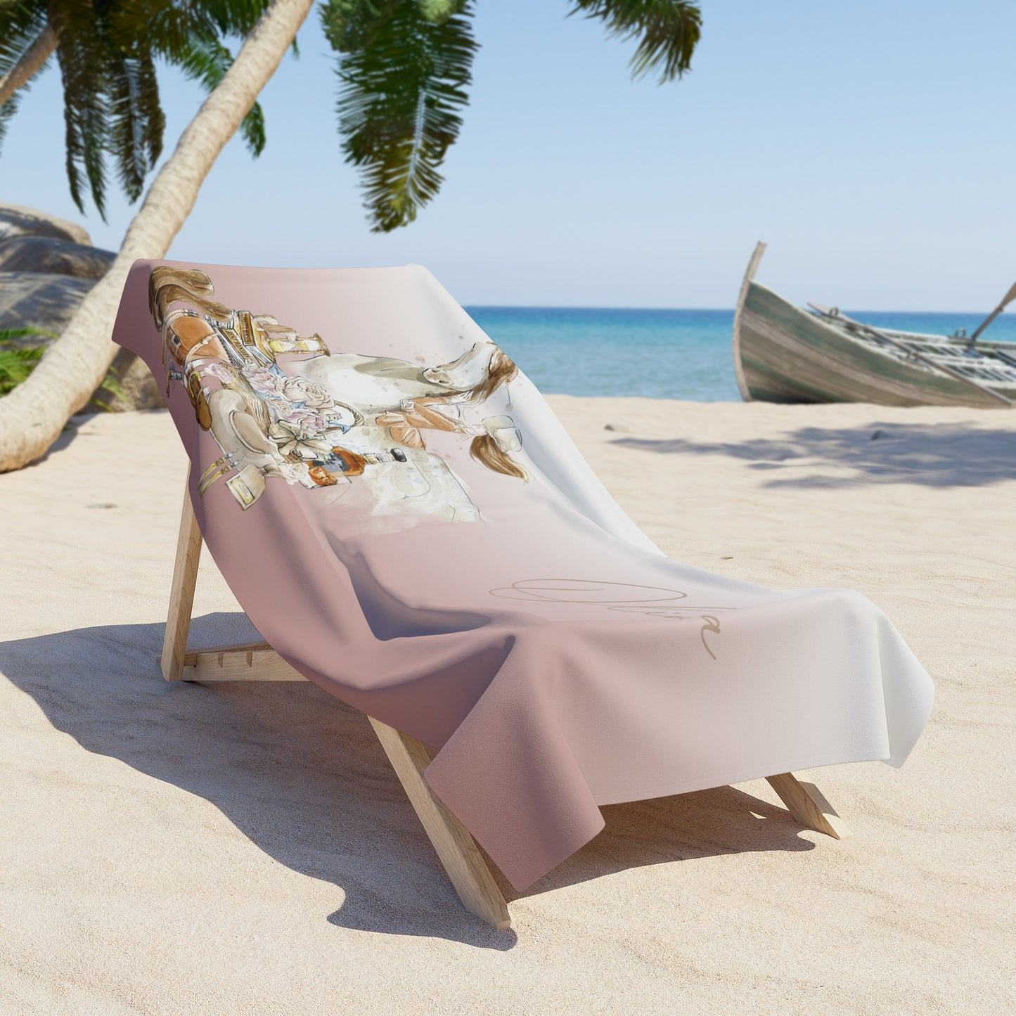 Beach Towel, Western, Polycotton Towel, 2 sizes Available