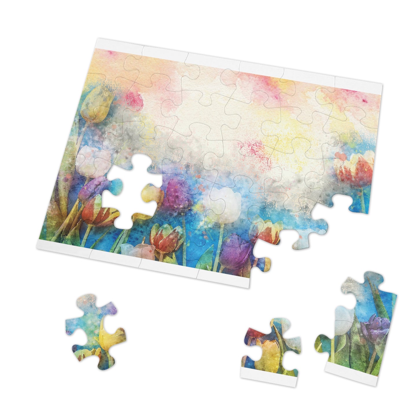 Jigsaw Puzzle, Floral, Personalised/Non-Personalised (30, 110, 252, 500,1000-Piece)