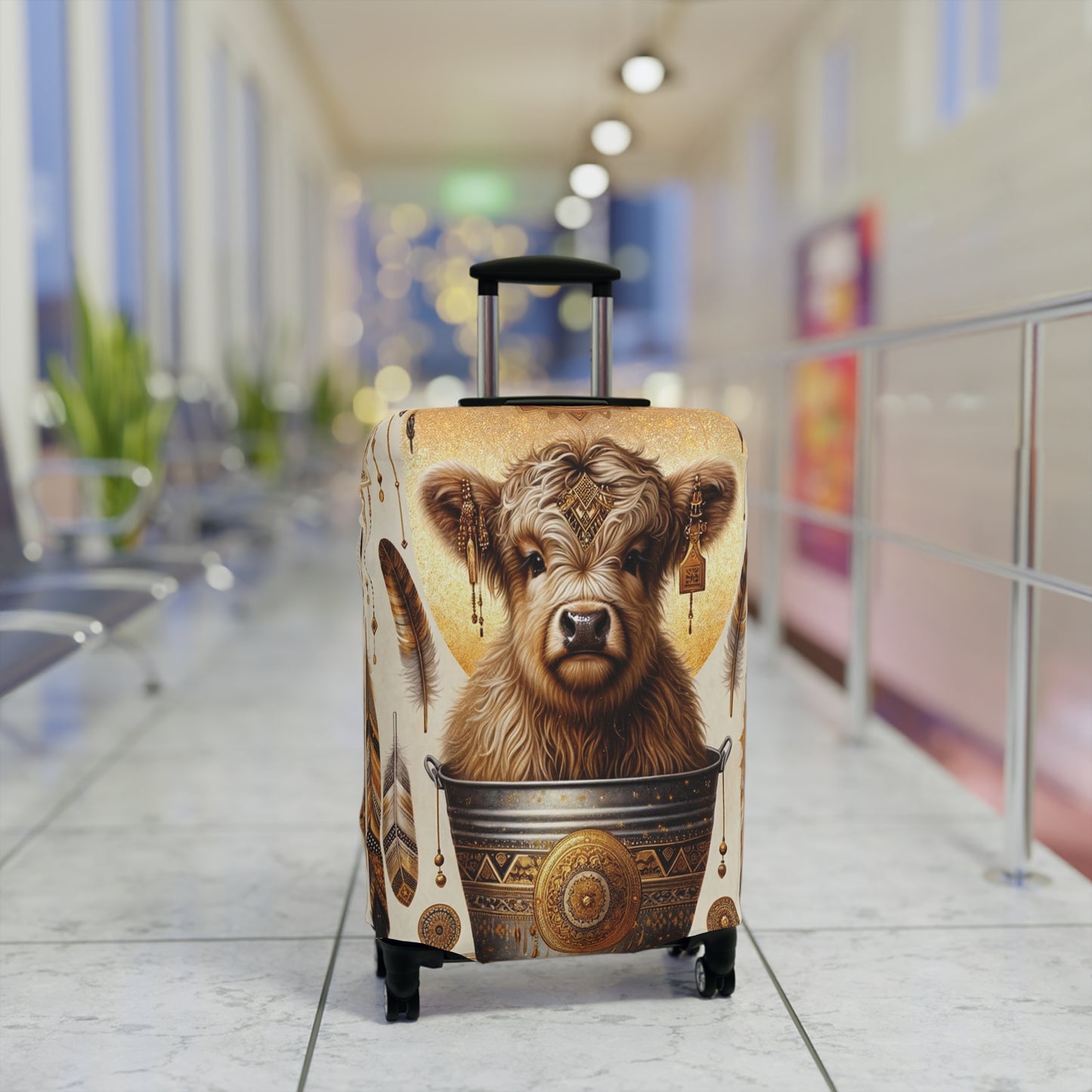 Luggage Cover, Highland Cow, awd-705