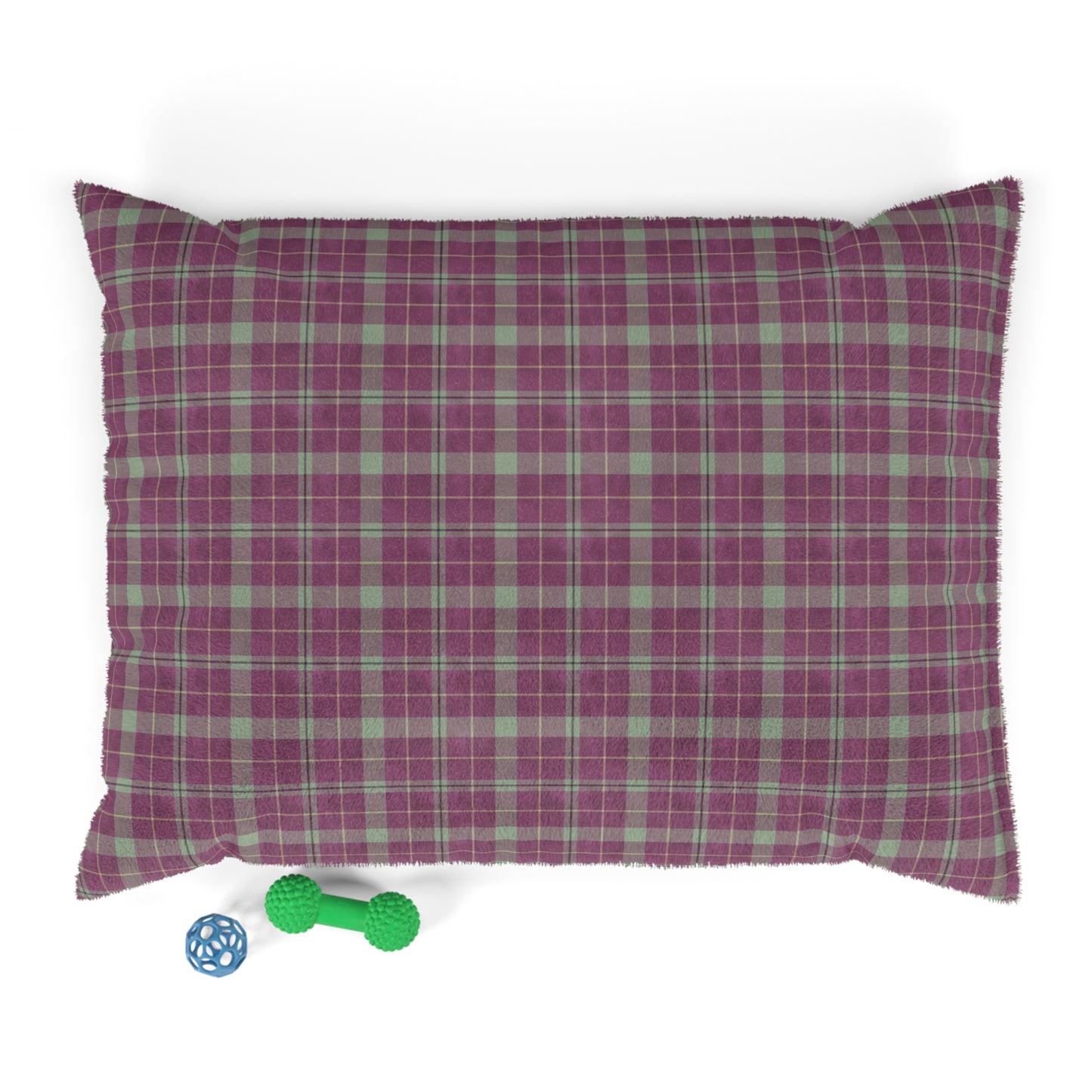 Luxury Pet Bed, feather soft fleece, Tartan