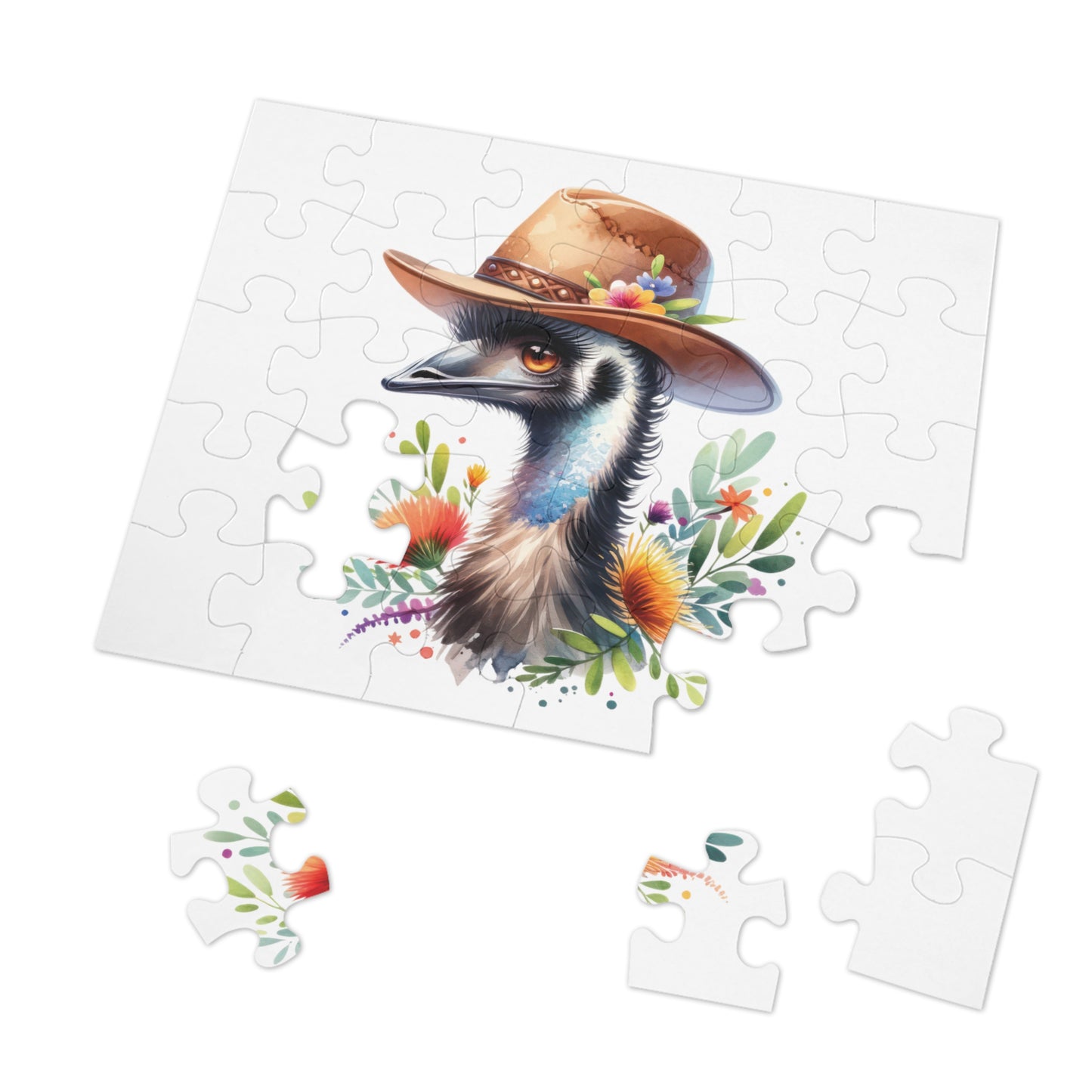 Jigsaw Puzzle in Tin, Australian Animals, Emu, Personalised/Non-Personalised, awd-1322 (30, 110, 252, 500,1000-Piece)