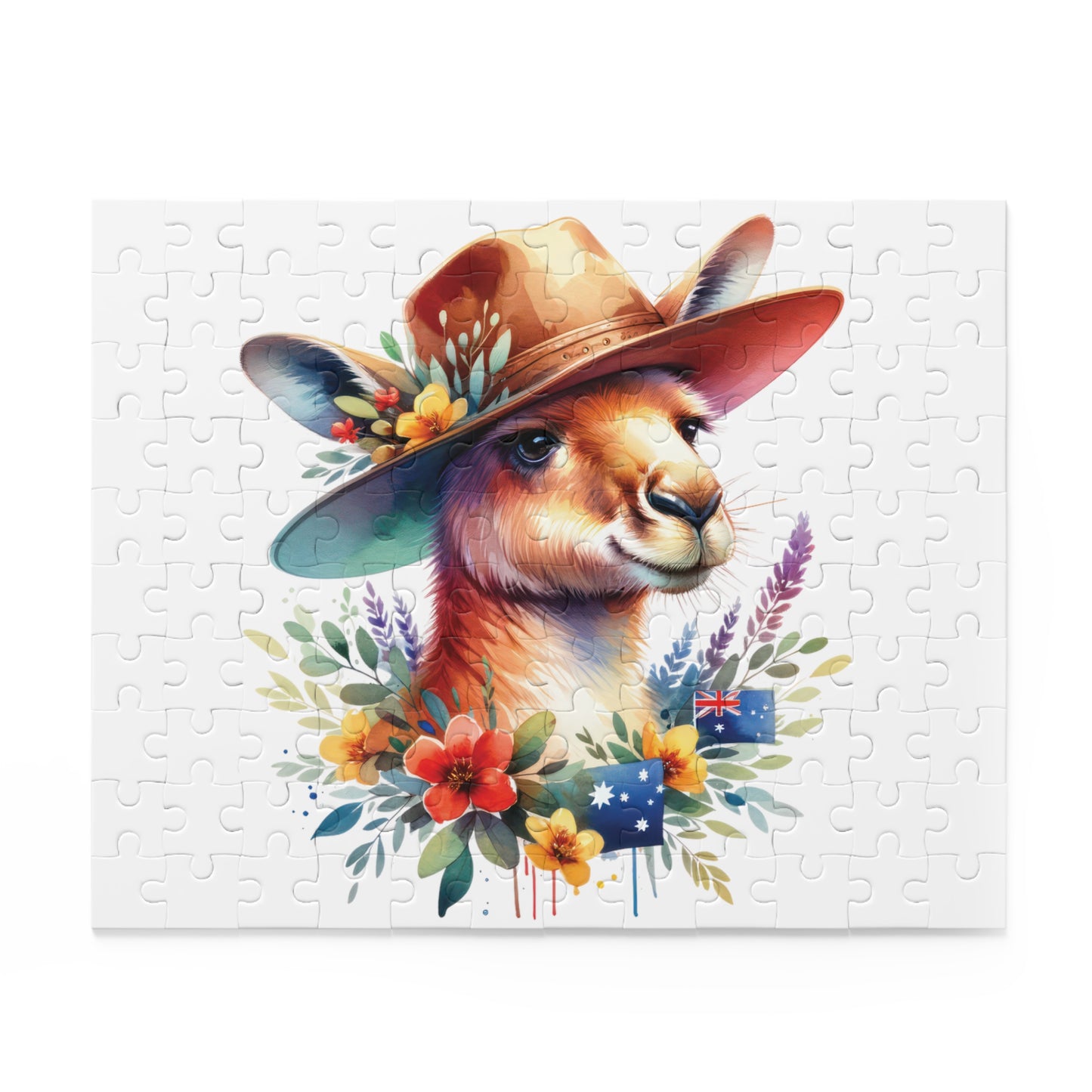 Personalised/Non-Personalised Puzzle, Kangaroo (120, 252, 500-Piece)