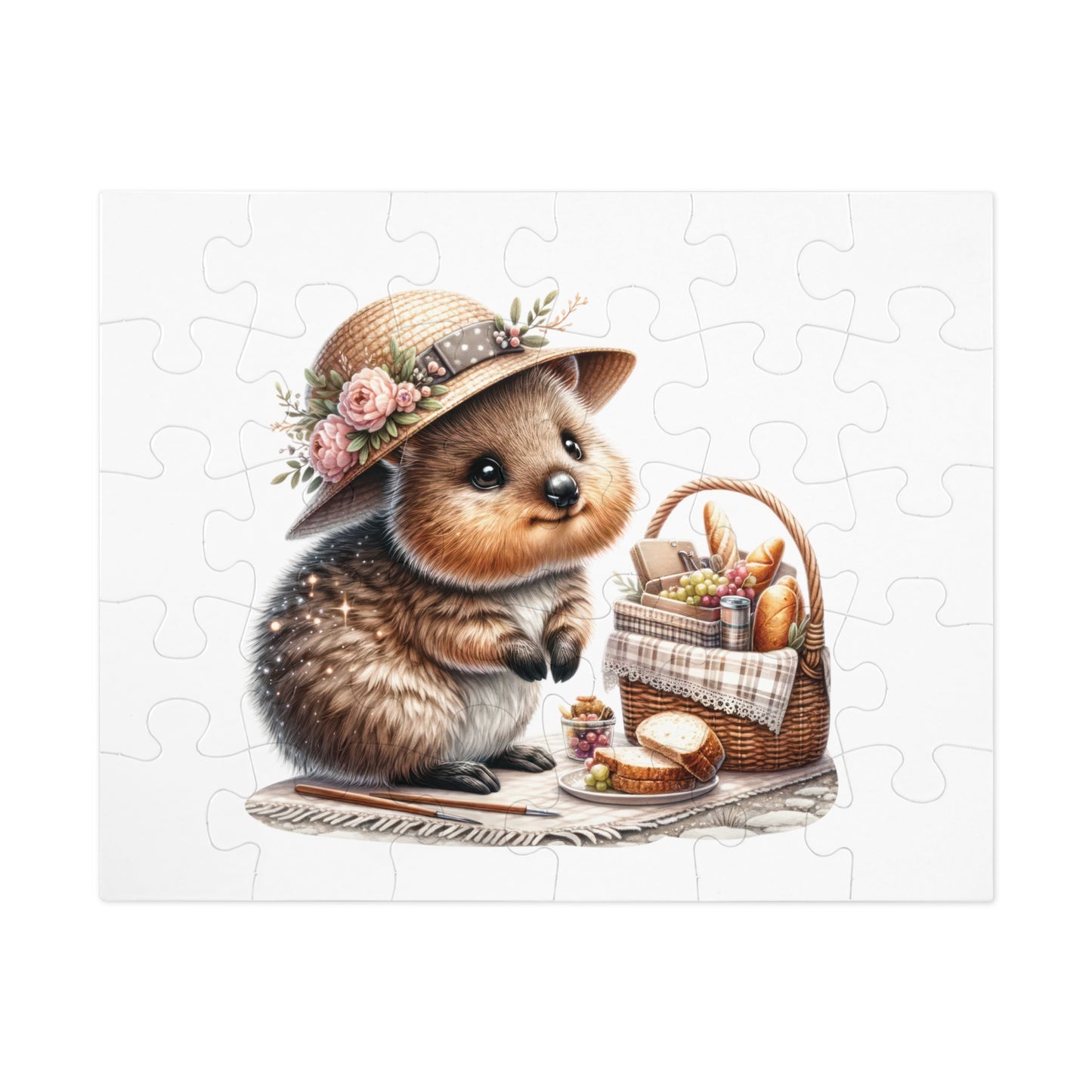 Jigsaw Puzzle in Tin, Australian Animals, Quokka, Personalised/Non-Personalised, awd-1330 (30, 110, 252, 500,1000-Piece)