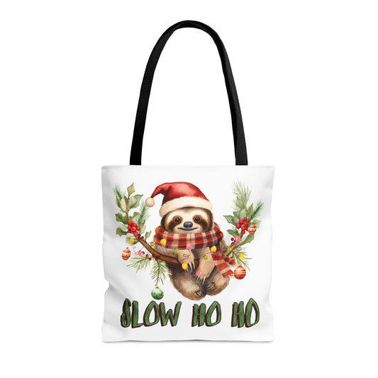 Tote Bag, Christmas, Sloth, Personalised/Non-Personalised Tote bag