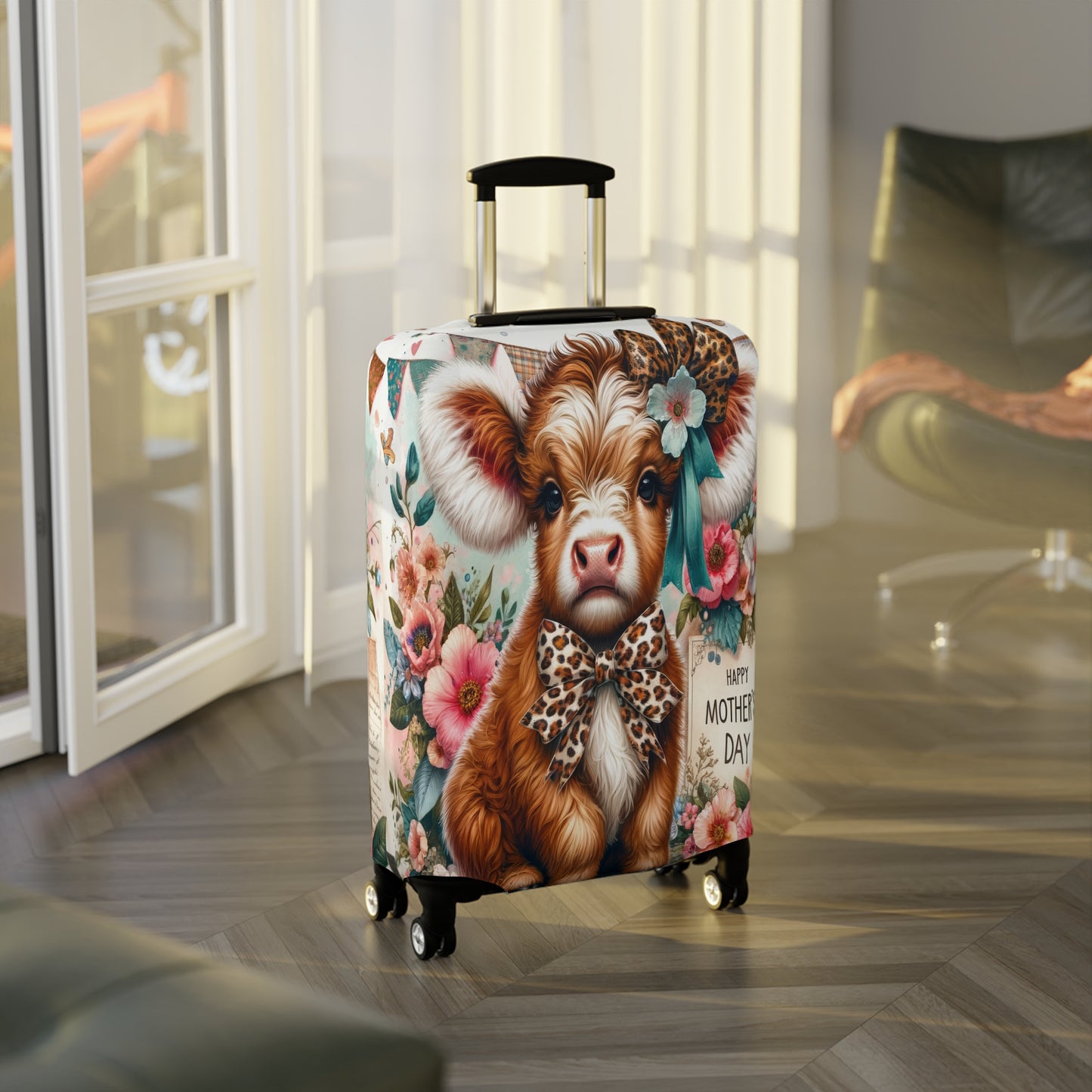 Luggage Cover, Highland Cow, awd-5013