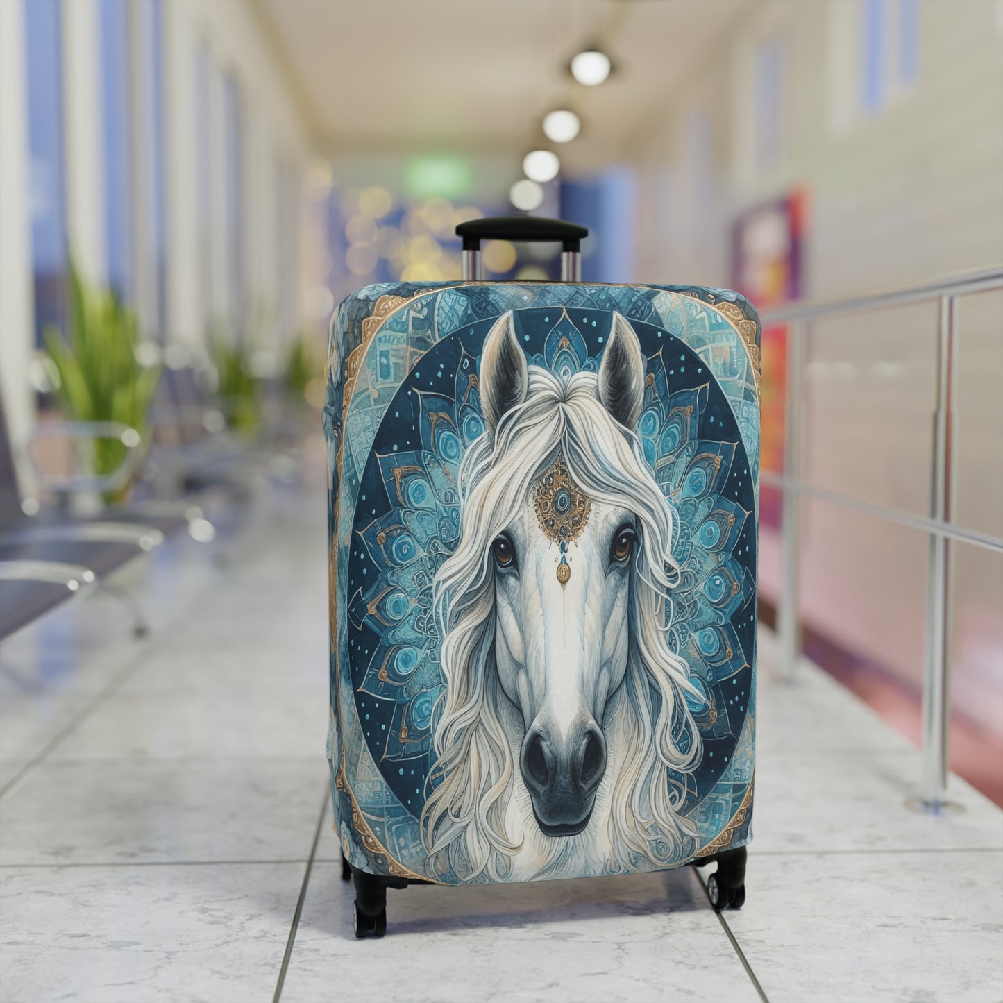 Luggage Cover, Country and Western, Horse Mandala, awd-1704