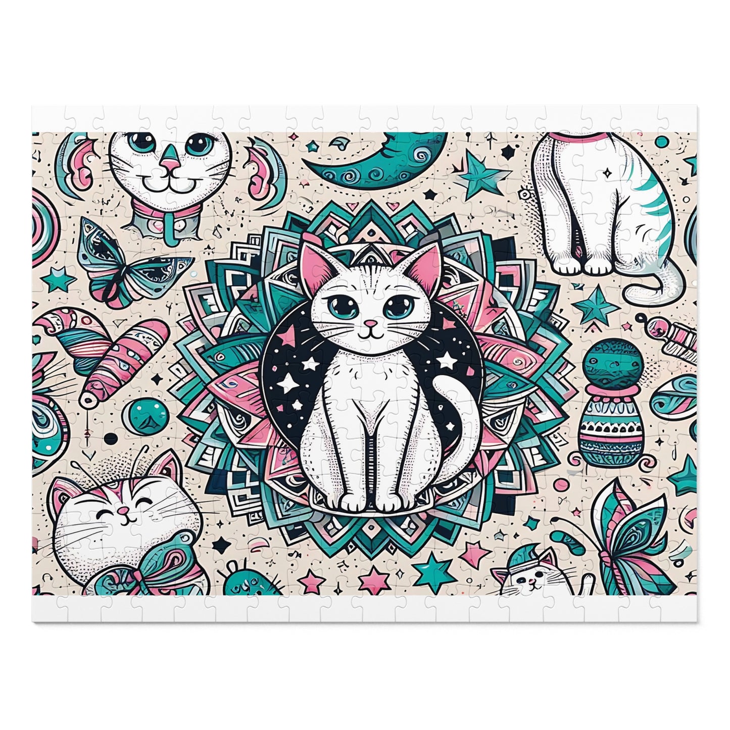 Jigsaw Puzzle, Cats, Personalised/Non-Personalised (30, 110, 252, 500,1000-Piece)