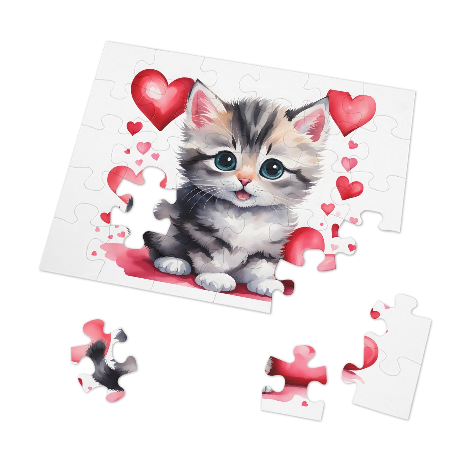 Jigsaw Puzzle, Cat, Personalised/Non-Personalised (30, 110, 252, 500,1000-Piece)