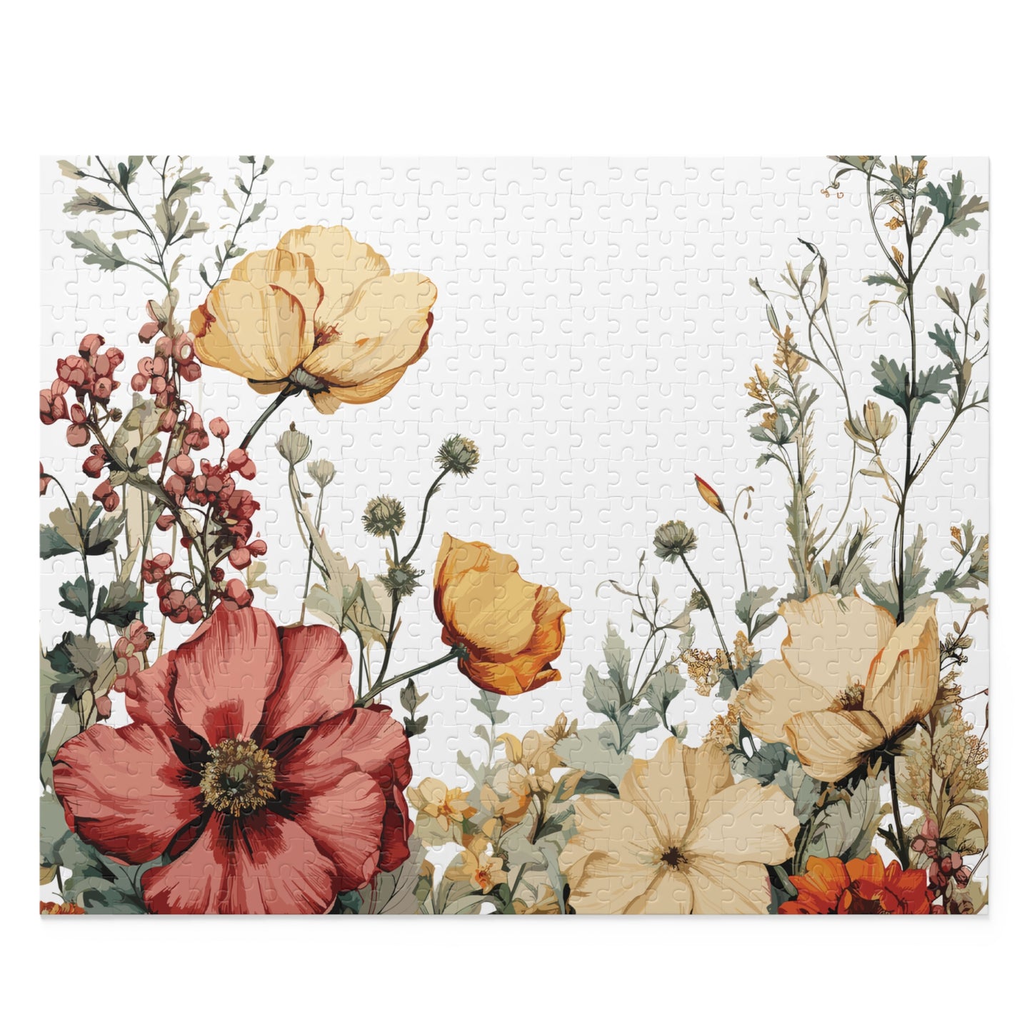 Personalised/Non-Personalised Puzzle, Floral (120, 252, 500-Piece)