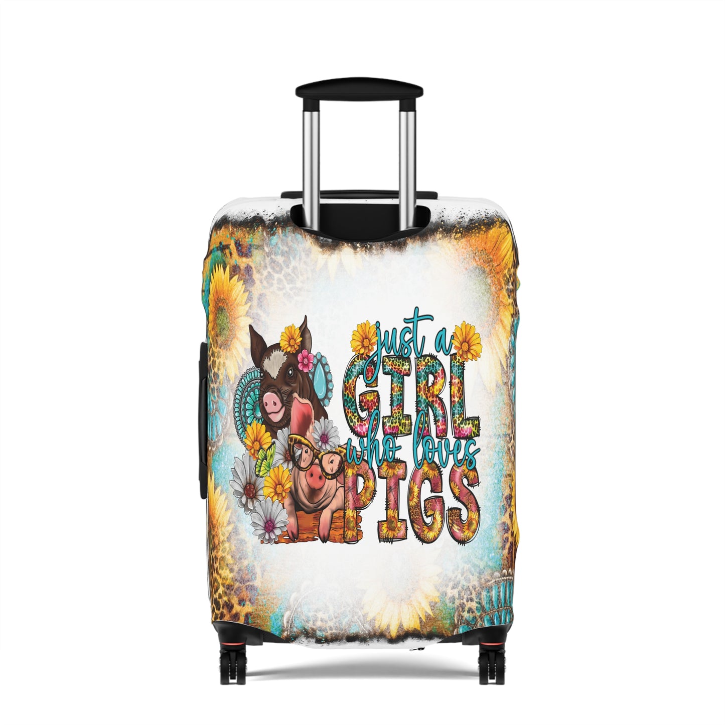 Luggage Cover, Country and Western, Just a Girl who Loves Pigs, awd-1024