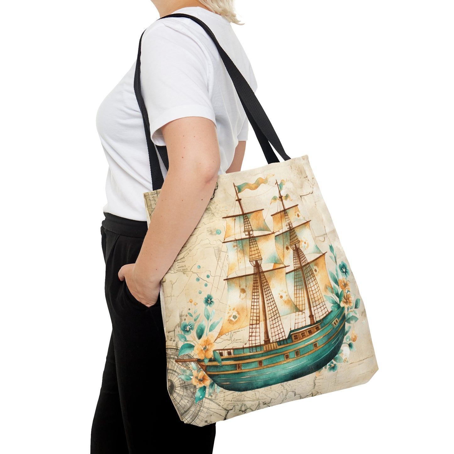 Tote Bag, Nautical bag, Beach Tote Bag