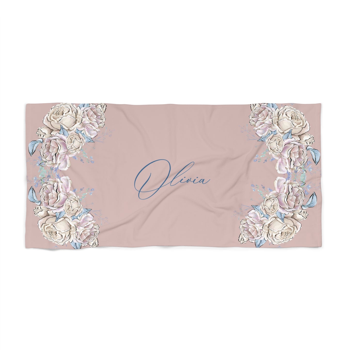 Beach Towel, Floral, Polycotton Towel, 2 sizes Available