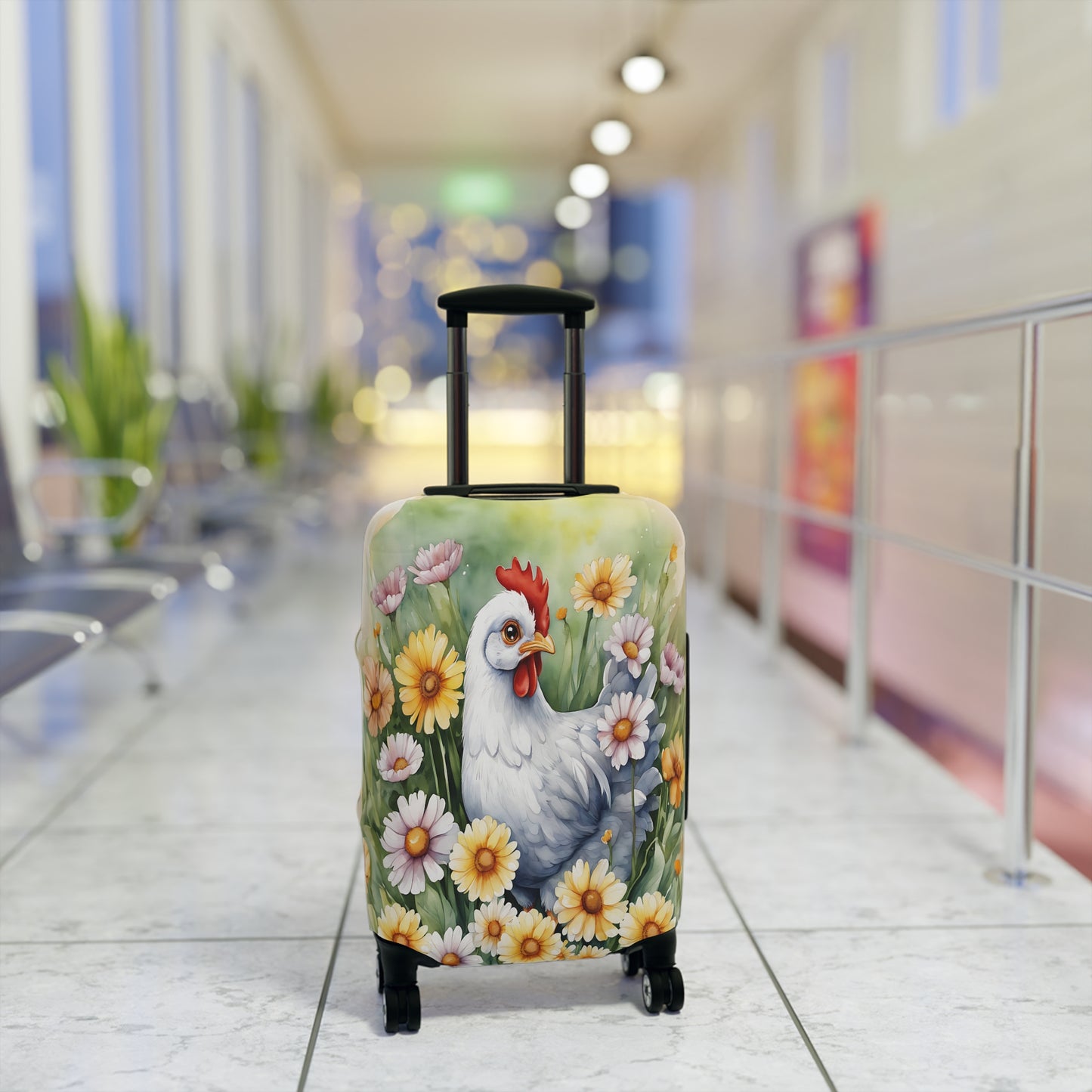 Luggage Cover, Chicken/Rooster, awd-302