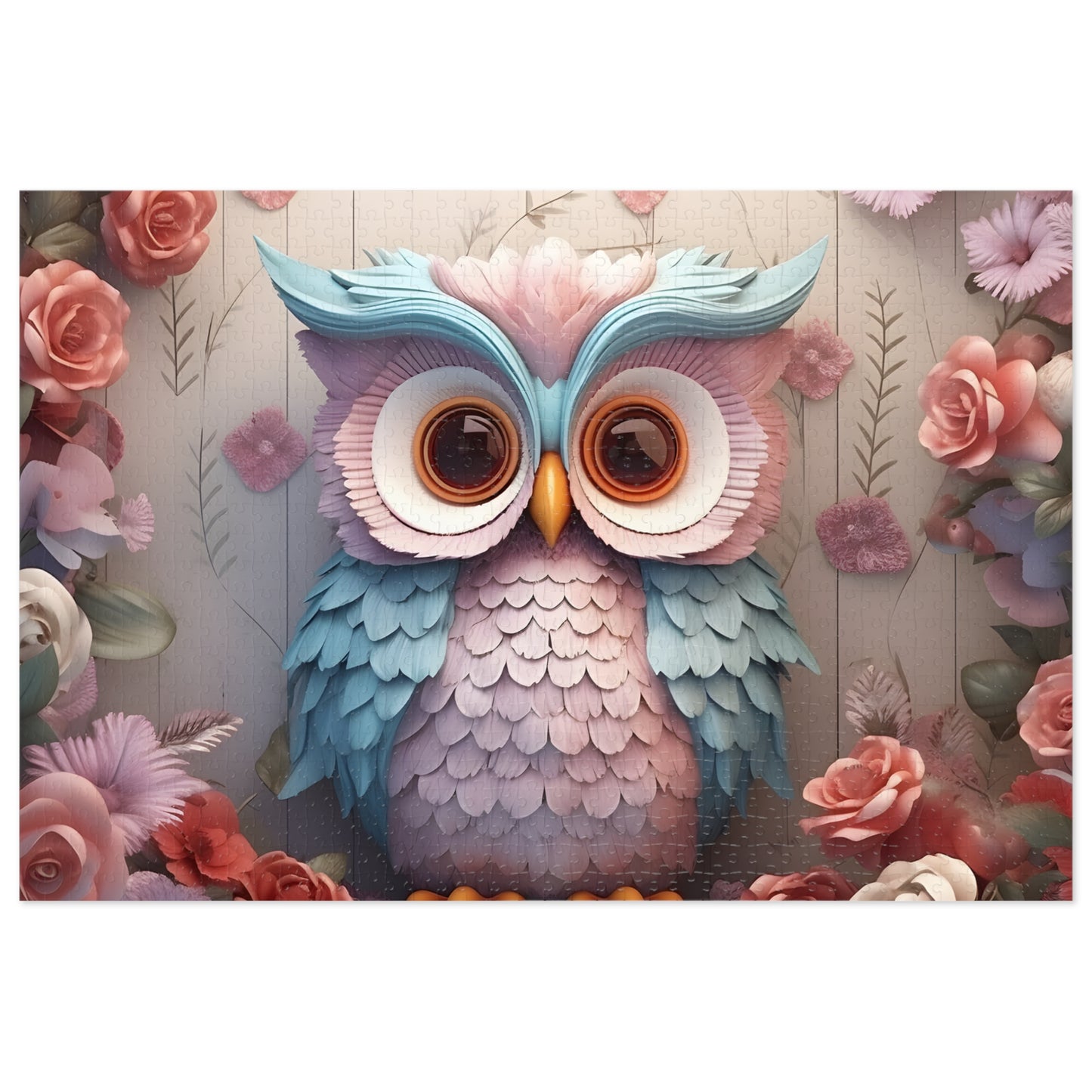 Jigsaw Puzzle, Owl, Personalised/Non-Personalised (30, 110, 252, 500,1000-Piece)