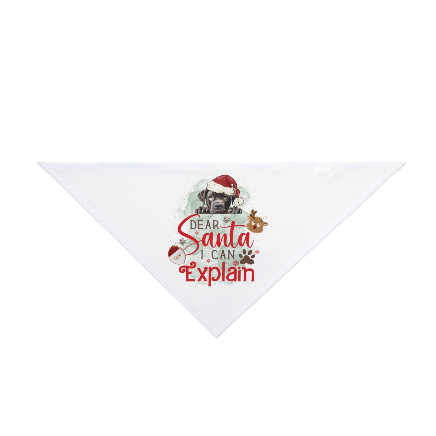 Bandana, Dear Santa I can Explain, Christmas Pet Bandana