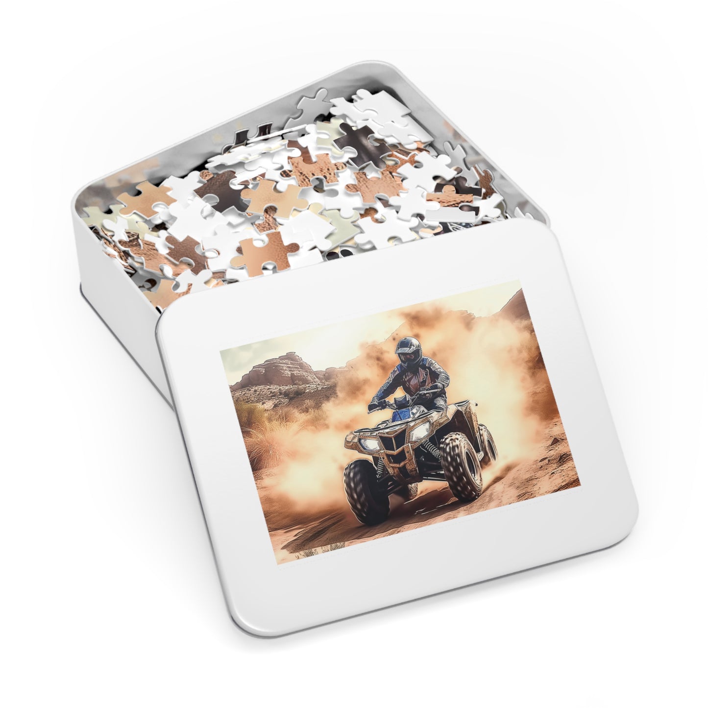 Jigsaw Puzzle, Quad Bike, Personalised/Non-Personalised (30, 110, 252, 500,1000-Piece)