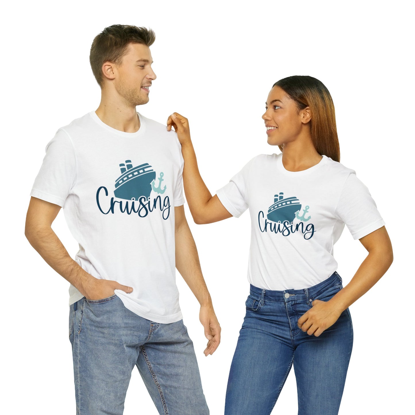 Unisex Adults Jersey Short Sleeve Tee, Cruise Tee, Cruising, 100% Cotton, Light Fabric 142 g/m²