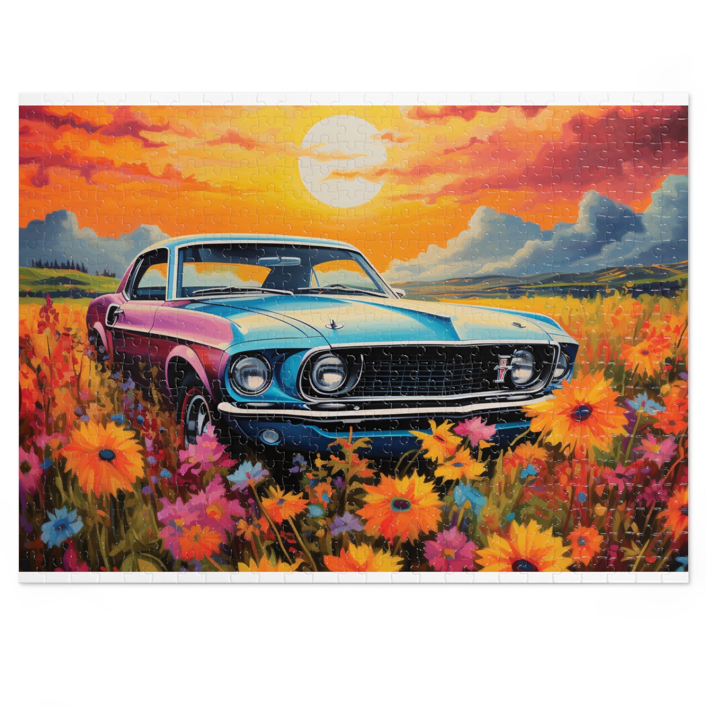 Puzzle, Car, Personalised/Non-Personalised (30, 110, 252, 500,1000-Piece) awd-627