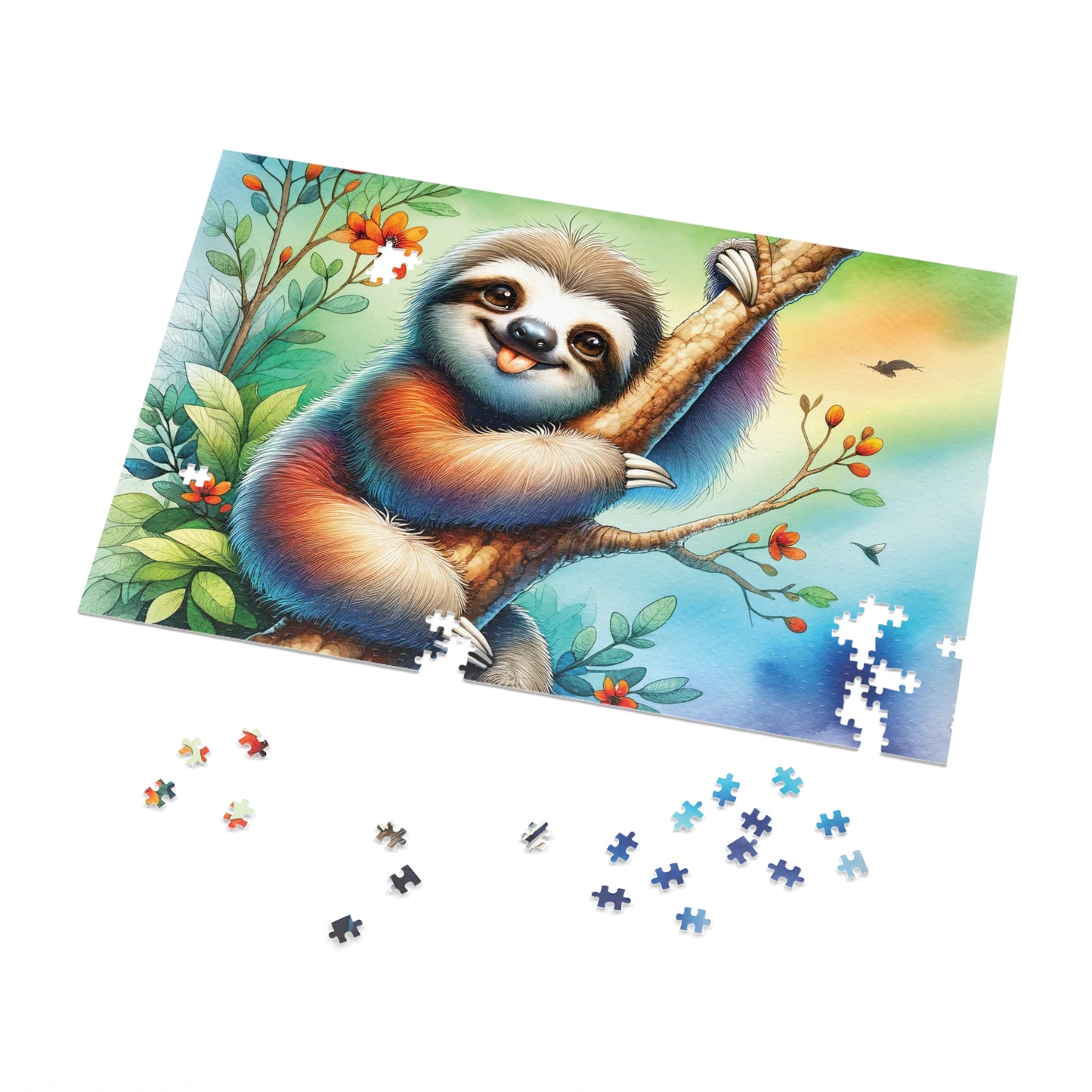 Jigsaw Puzzle, Sloth, Personalised/Non-Personalised (30, 110, 252, 500,1000-Piece)