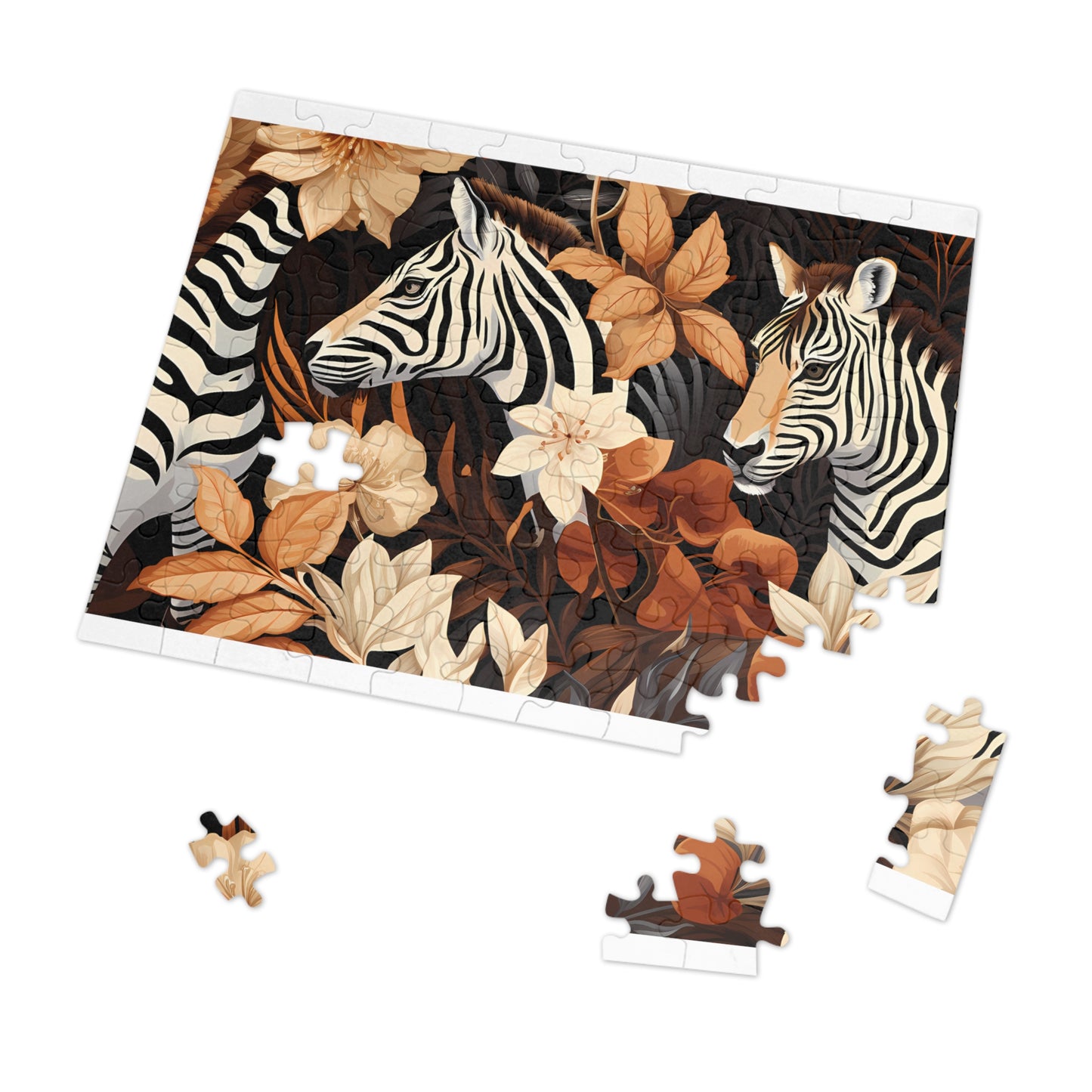 Jigsaw Puzzle, Zebra, Personalised/Non-Personalised (30, 110, 252, 500,1000-Piece)