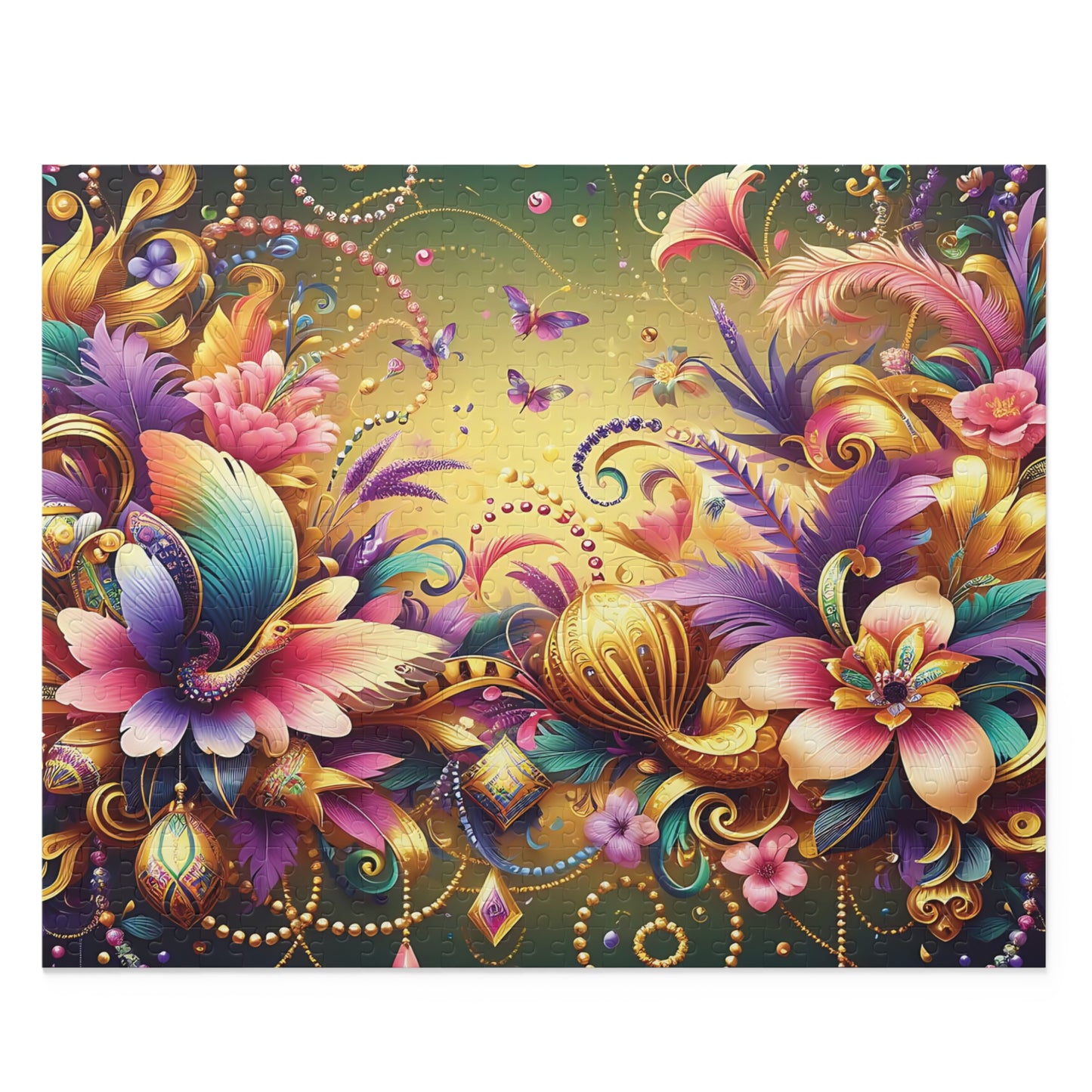 Personalised/Non-Personalised Puzzle, Floral (120, 252, 500-Piece)