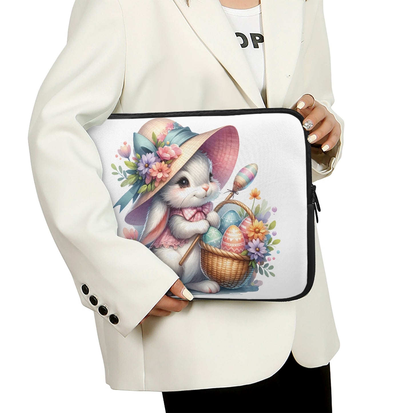 Laptop Sleeve - without handles Easter Bunny