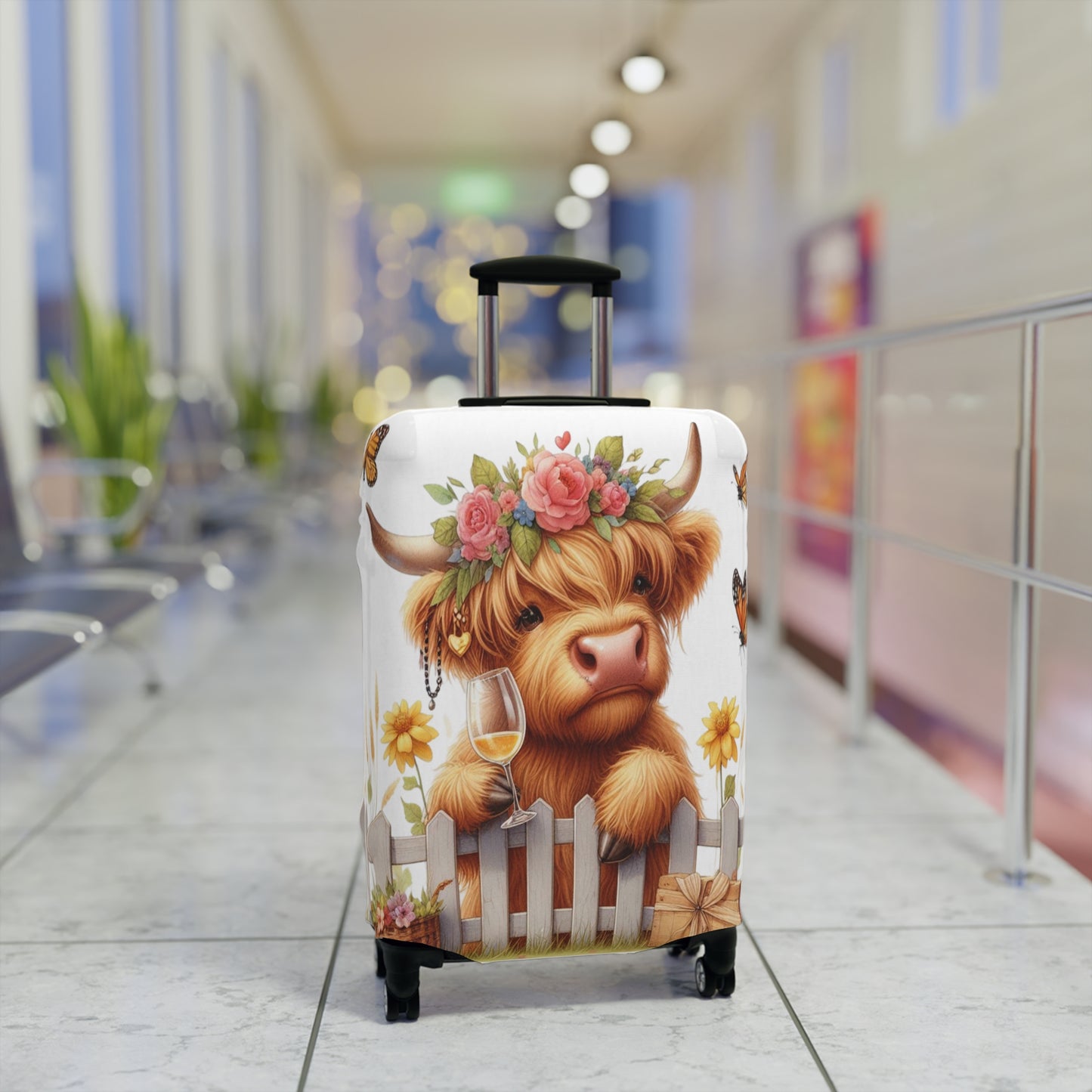 Luggage Cover, Highland Cow, awd-3046