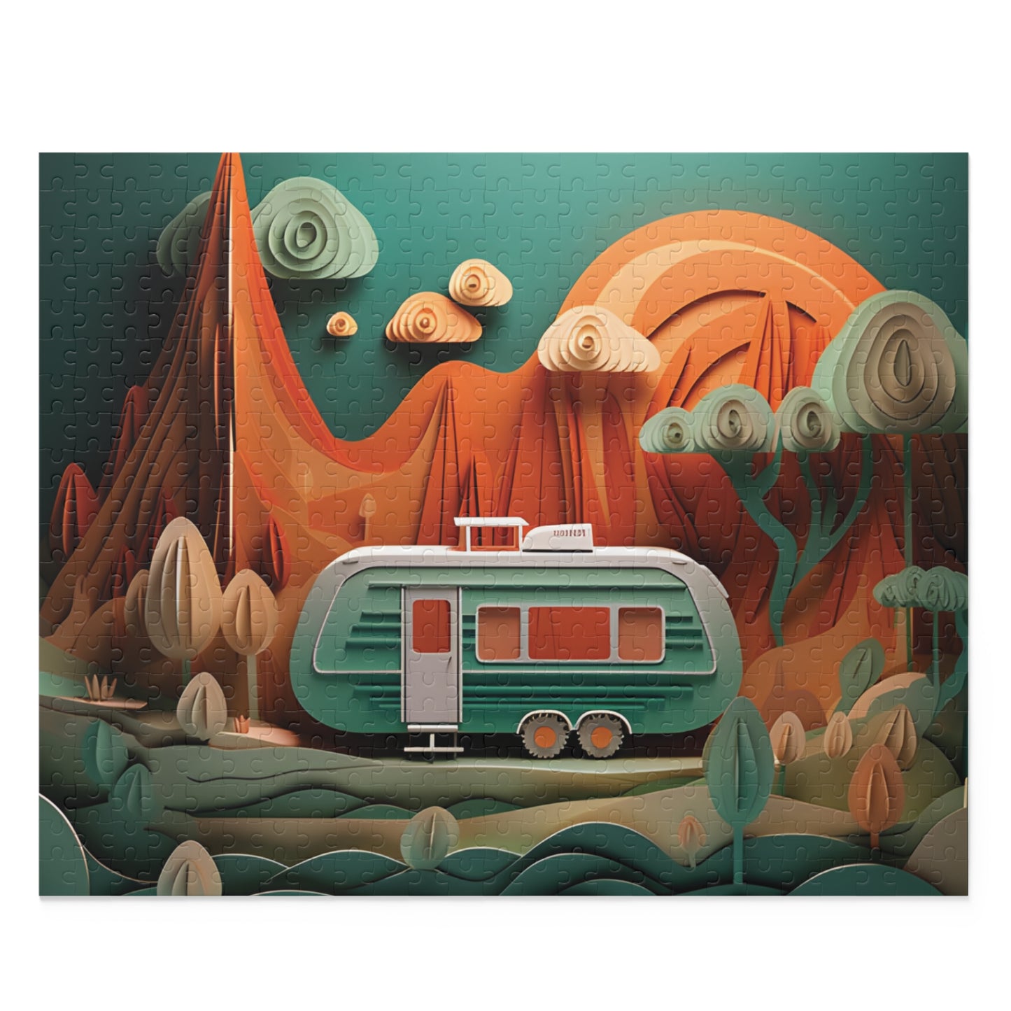 Puzzle, Camping, Caravan (120, 252, 500-Piece) awd-560