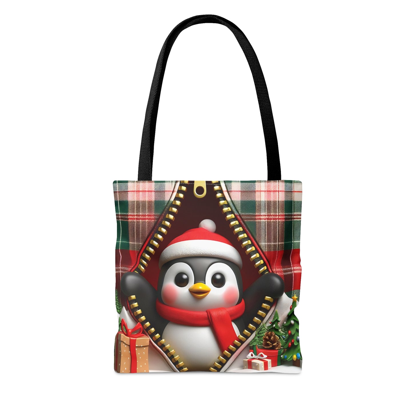 Tote Bag, Christmas, Penguin