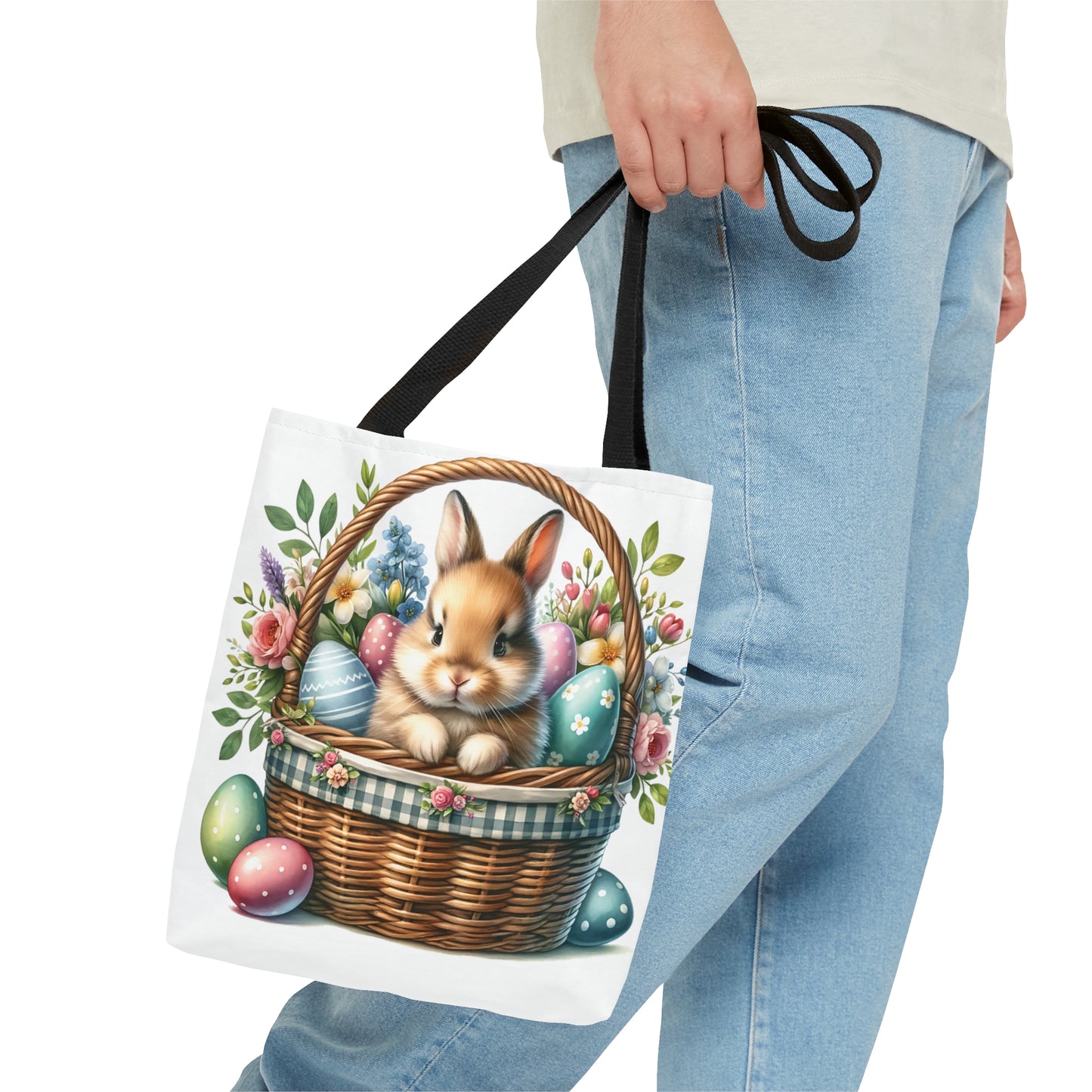 Tote Bag, Easter, Rabbit, Personalised/Non-Personalised Tote bag