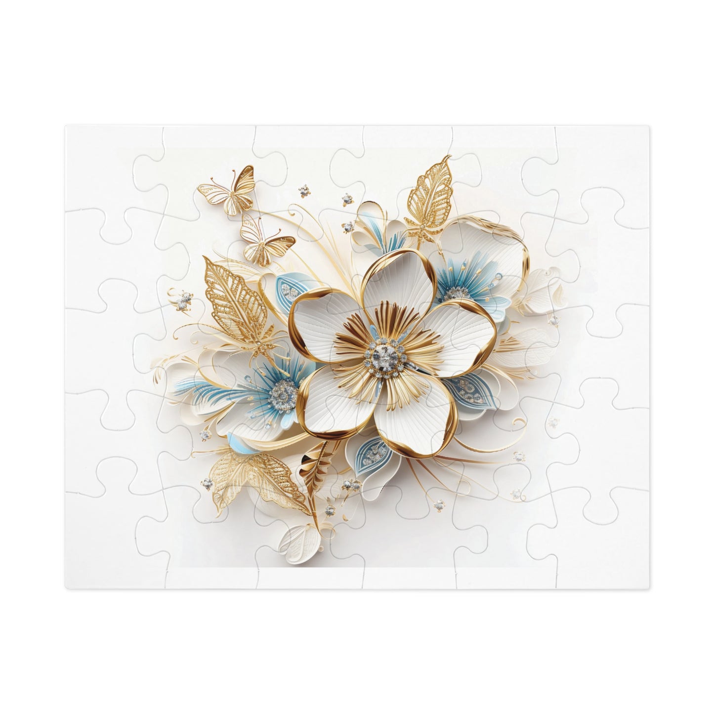 Jigsaw Puzzle, Floral, Personalised/Non-Personalised (30, 110, 252, 500,1000-Piece)