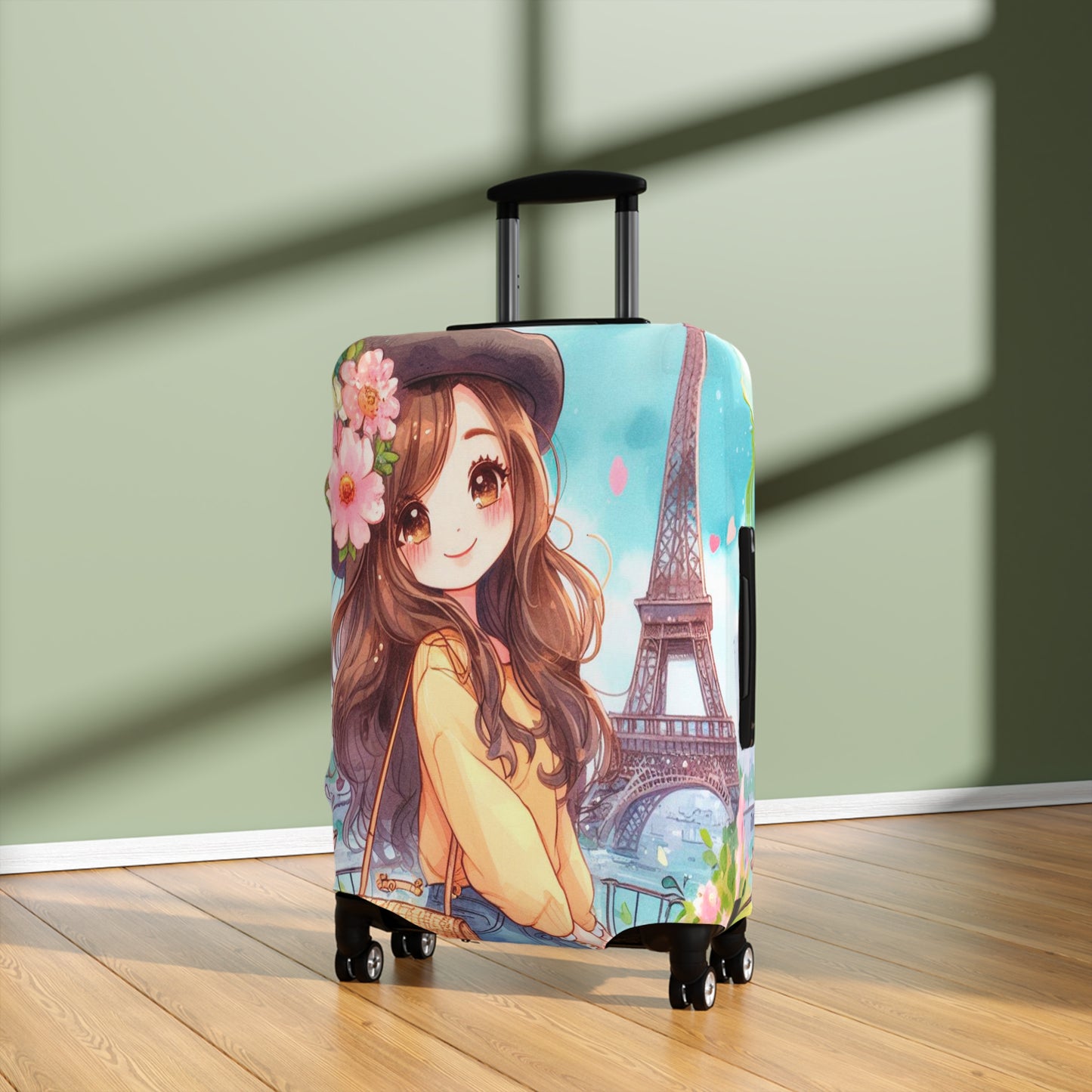 Luggage Cover, Just a Girl Who loves Travelling, awd-2106