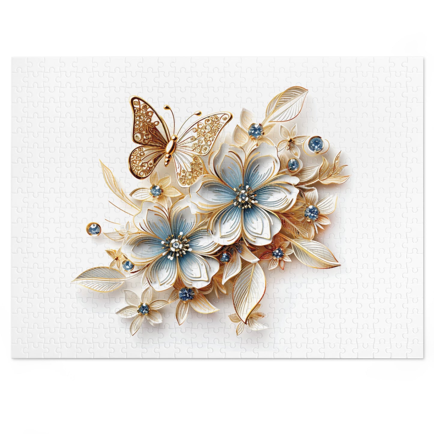 Jigsaw Puzzle, Floral, Personalised/Non-Personalised (30, 110, 252, 500,1000-Piece)