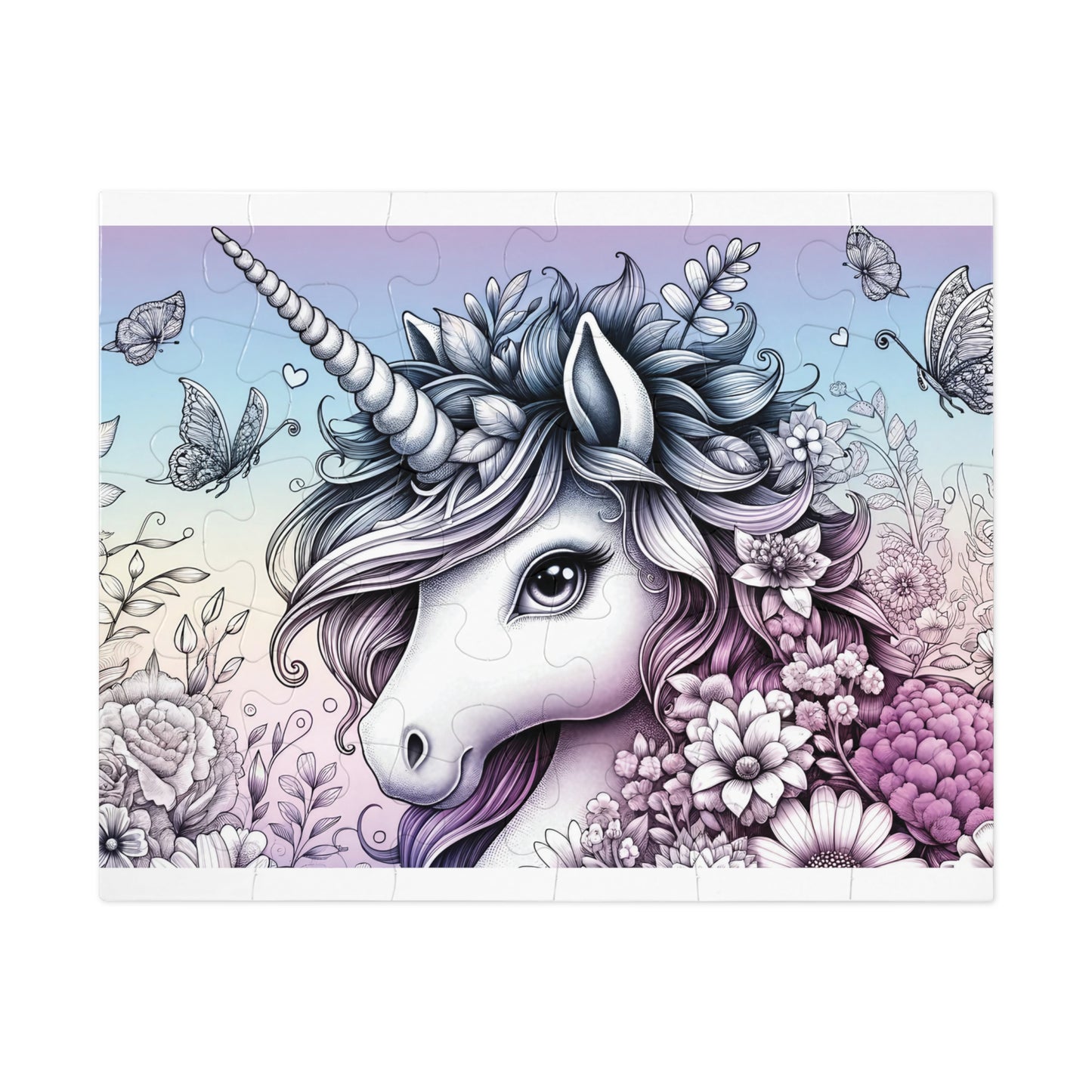 Jigsaw Puzzle, Unicorn, Personalised/Non-Personalised (30, 110, 252, 500,1000-Piece)