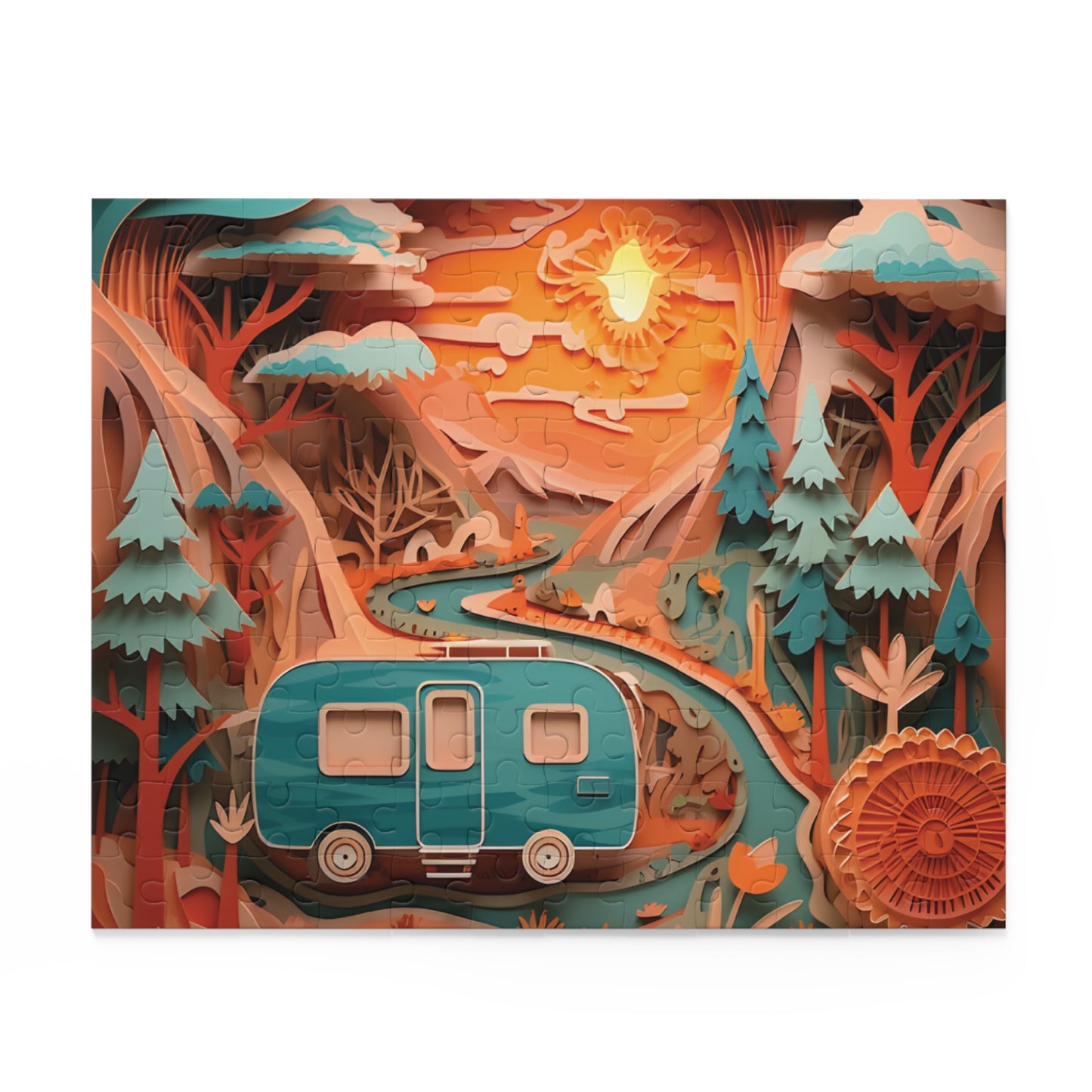 Puzzle, Camping, Caravan (120, 252, 500-Piece) awd-561