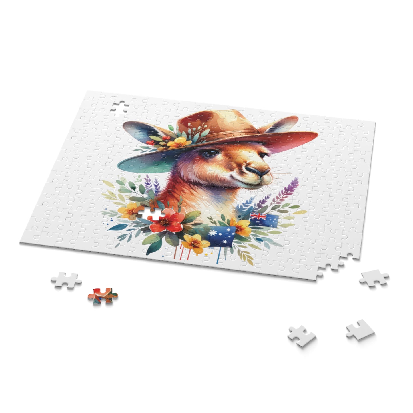 Personalised/Non-Personalised Puzzle, Kangaroo (120, 252, 500-Piece)