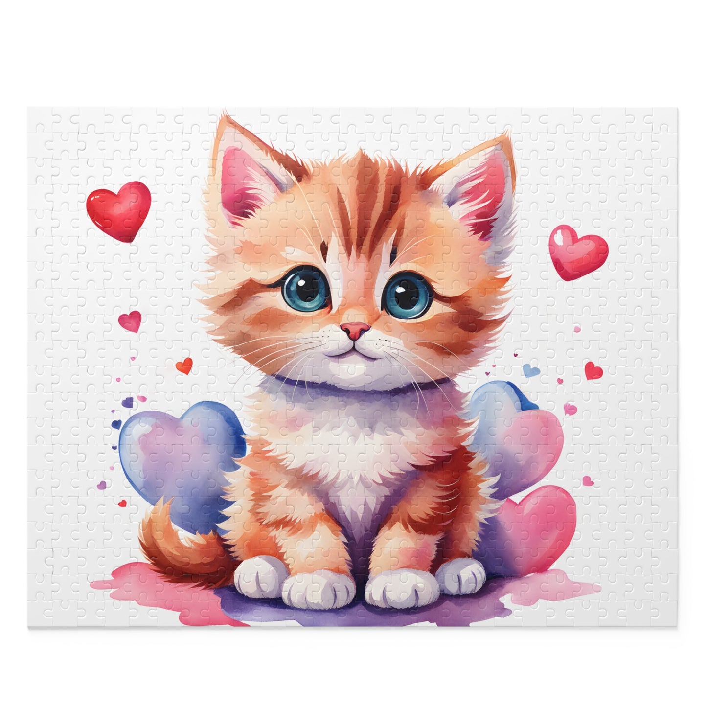 Personalised/Non-Personalised Puzzle, Cat (120, 252, 500-Piece)