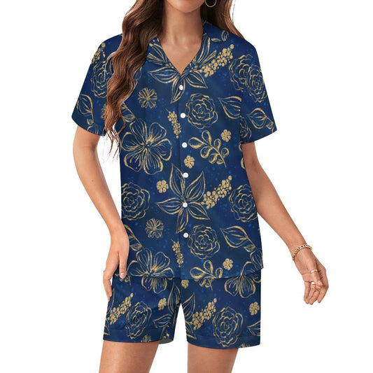 Women's Silk Satin Pajama Set Silk pajama set