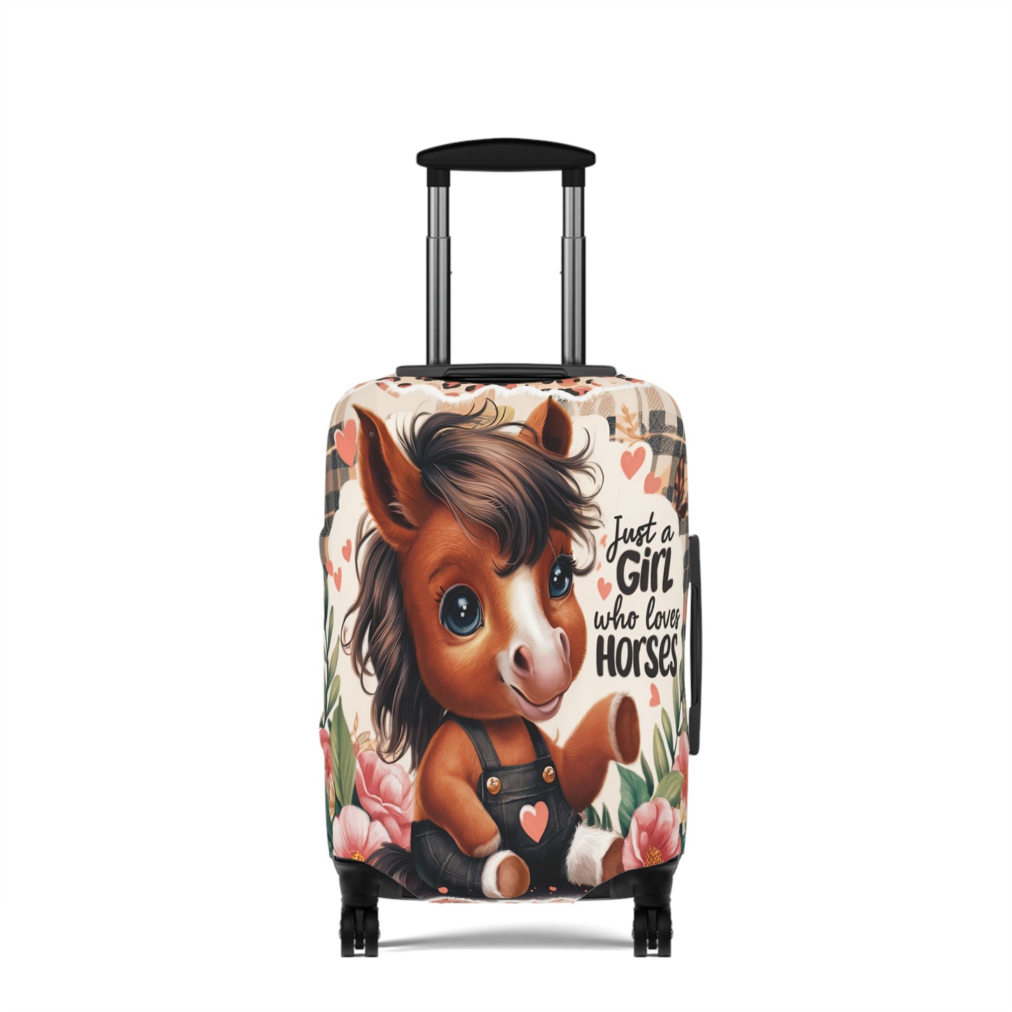 Luggage Cover, Just a Girl who Loves Horses, awd-3095