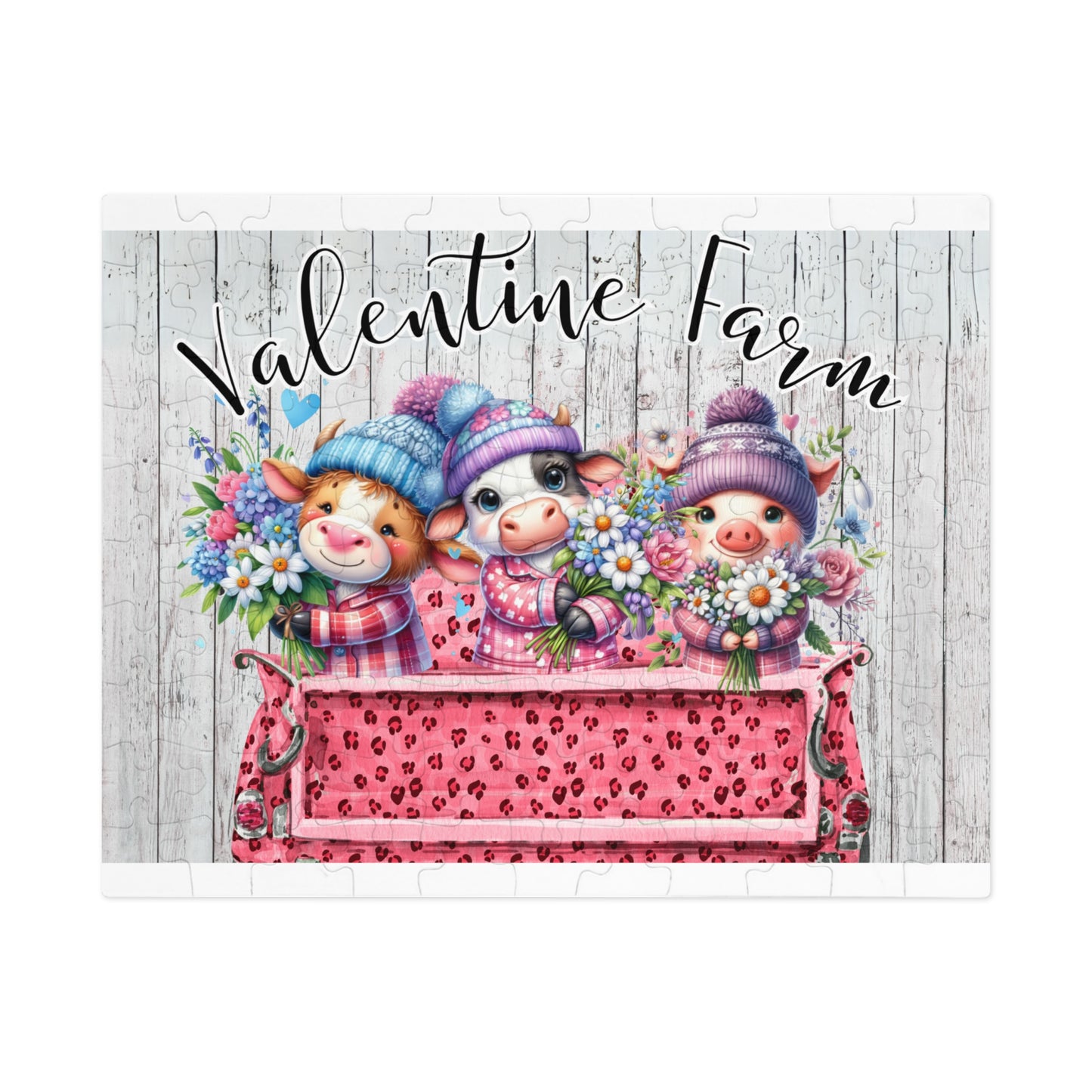 Jigsaw Puzzle, Valentine Farm, Personalised/Non-Personalised (30, 110, 252, 500,1000-Piece)