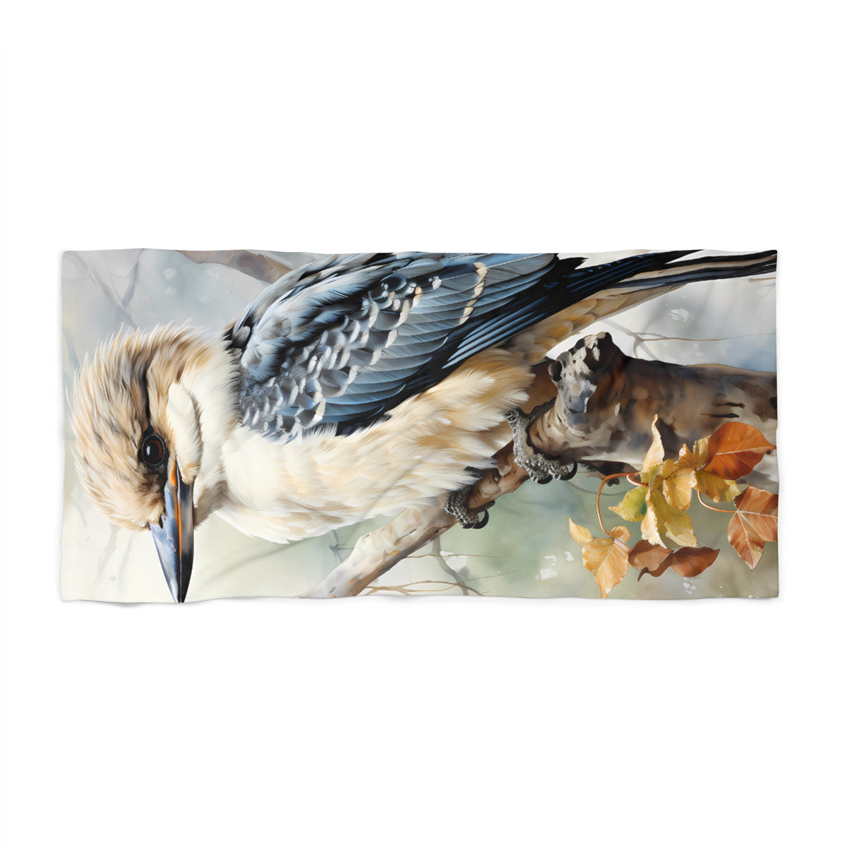 Beach Towel, Australian Animals, Kookaburra, Polycotton Towel, 2 sizes Available