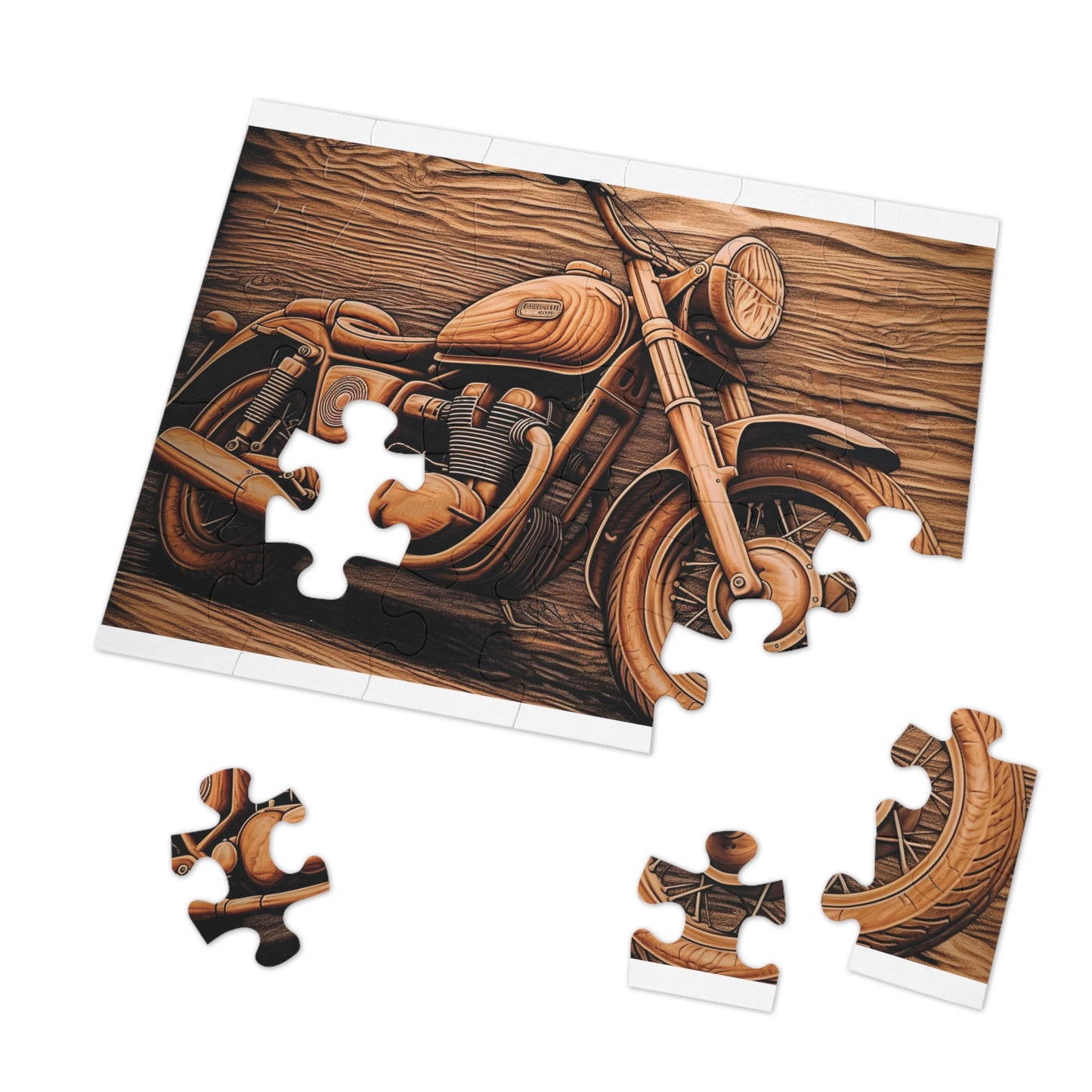 Jigsaw Puzzle, Motorbike, Personalised/Non-Personalised (30, 110, 252, 500,1000-Piece)