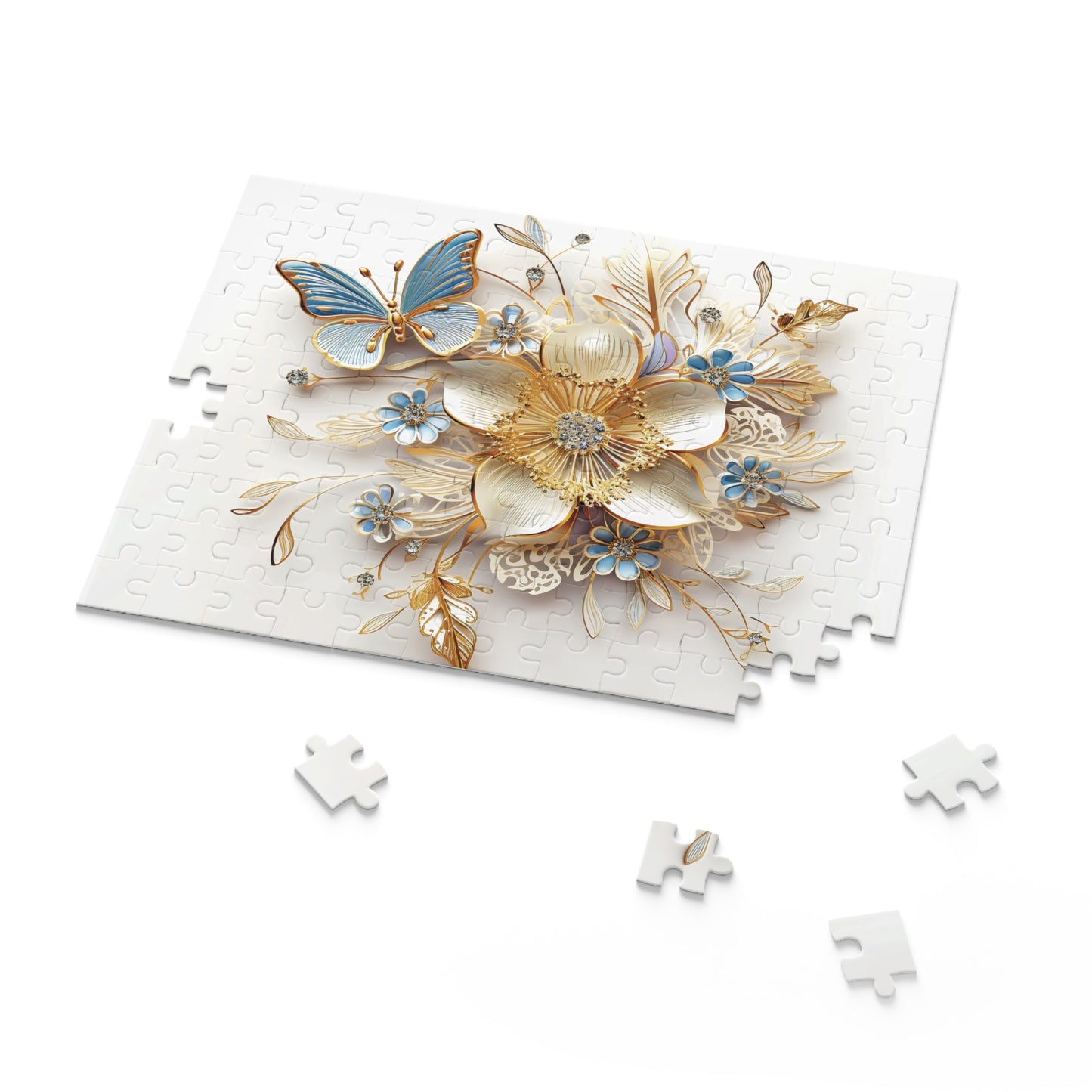 Personalised/Non-Personalised Puzzle, Floral (120, 252, 500-Piece)